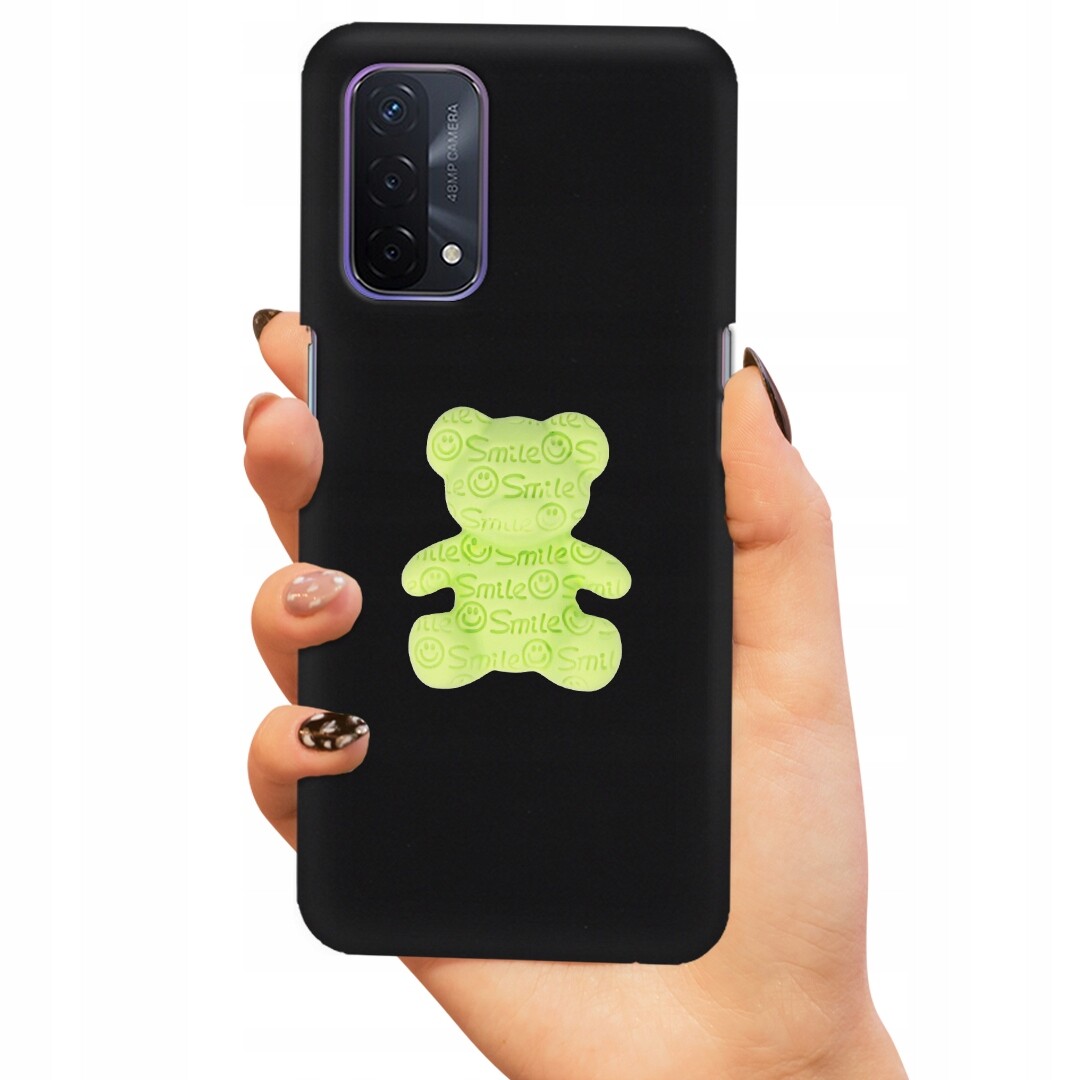 Pouzdro Matné Black Pro Oppo A93 5G Zelený Medvídek