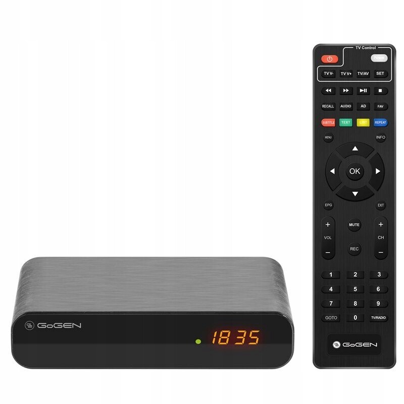 Tuner Pozemního Televizního Dekodéru Hd DVB-T2 H.265 Gogen