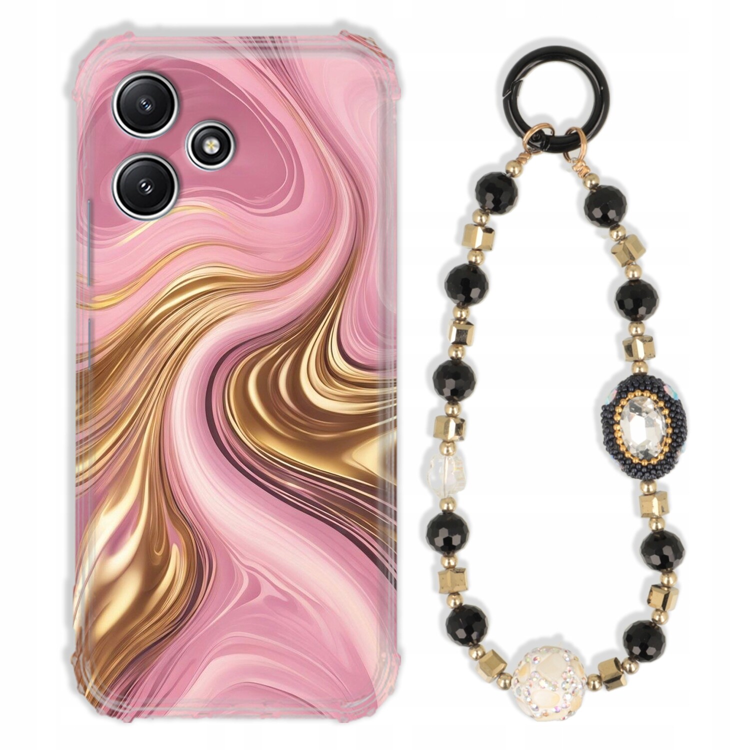 Pouzdro Pro Xiaomi Redmi 12 5G Antishock Zirkony Černozlaté|odolné|silné