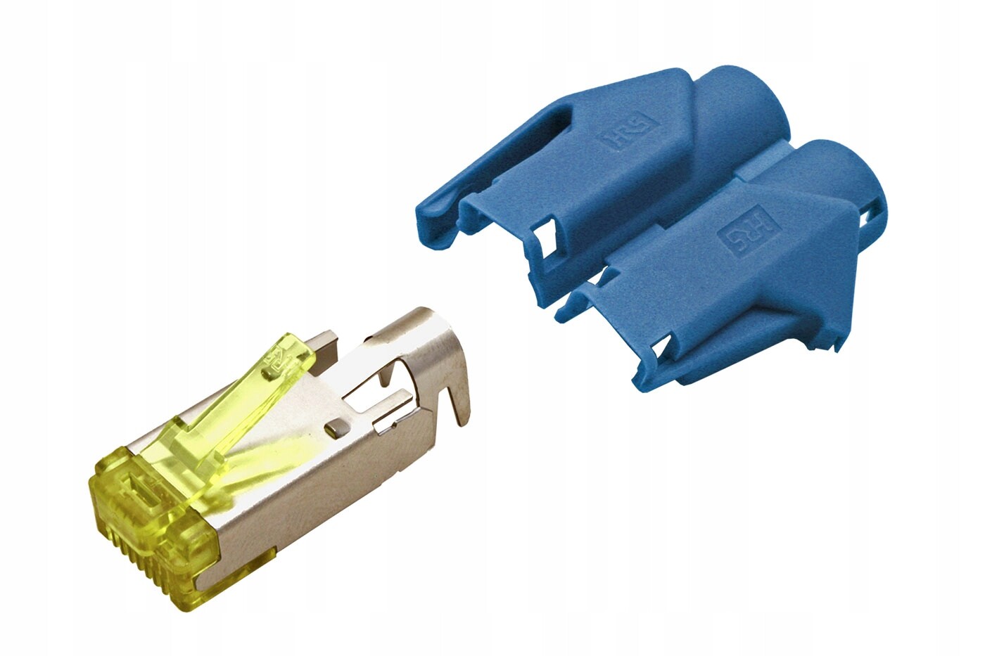 Hirose Konektor RJ45 kat. 6a stíněný, na lanko, TM31, modrá krytka, 50ks