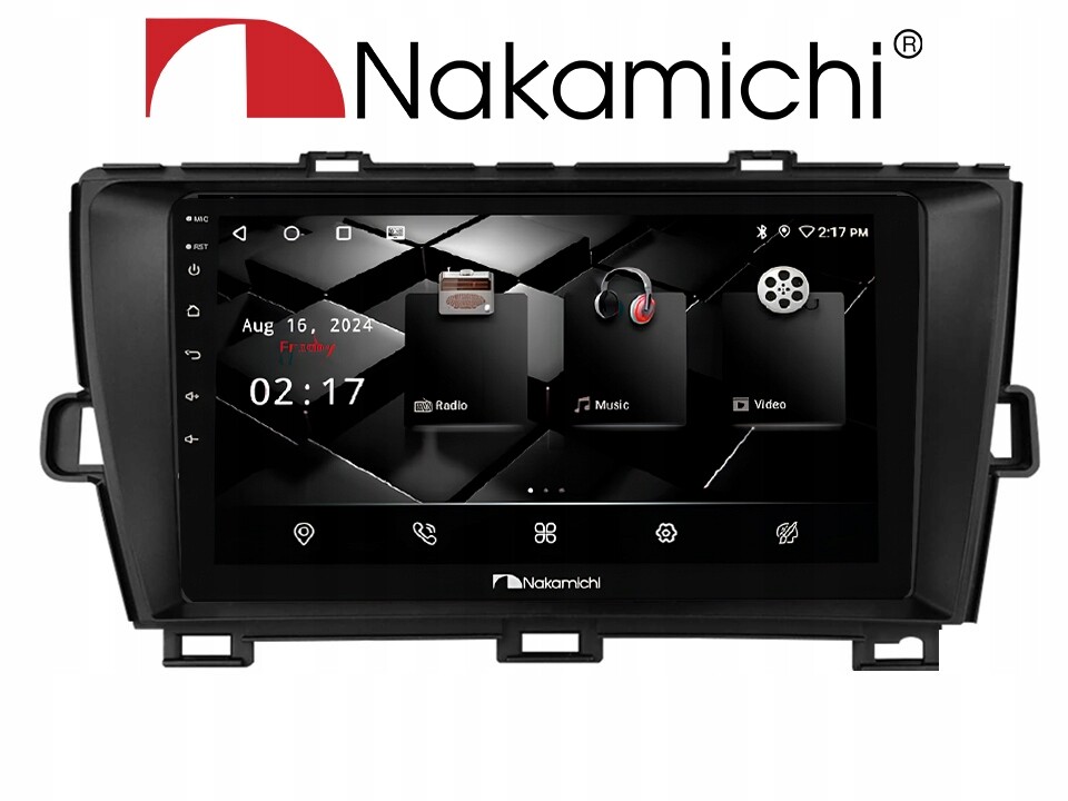 Nakamichi NAM5850 Toyota Prius 2009-2015 4/64 Android CarPlay Bluetooth