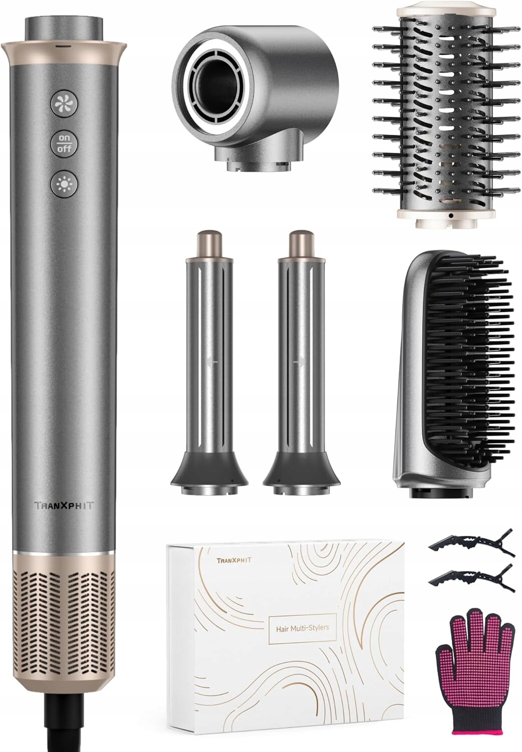 Tranxphit Styler na vlasy 5v1 160000 ot/min Ionizace Kulma na vlasy, 1200 W