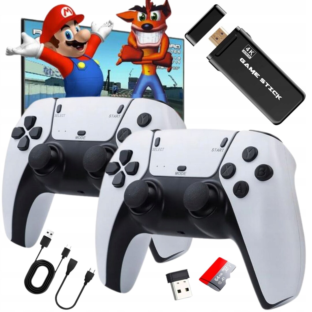 Konzola Pro Televizor Pro Kultovní Hry Emulátor Tvhdmi 2 Pady, 20 tisíc her