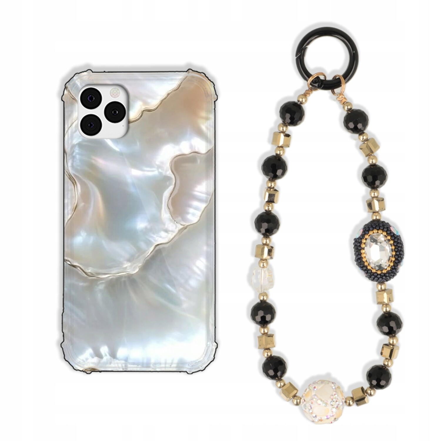 Pouzdro Pro Iphone 11 Pro Max Antishock Zirkony Černozlaté|odolné|pevné