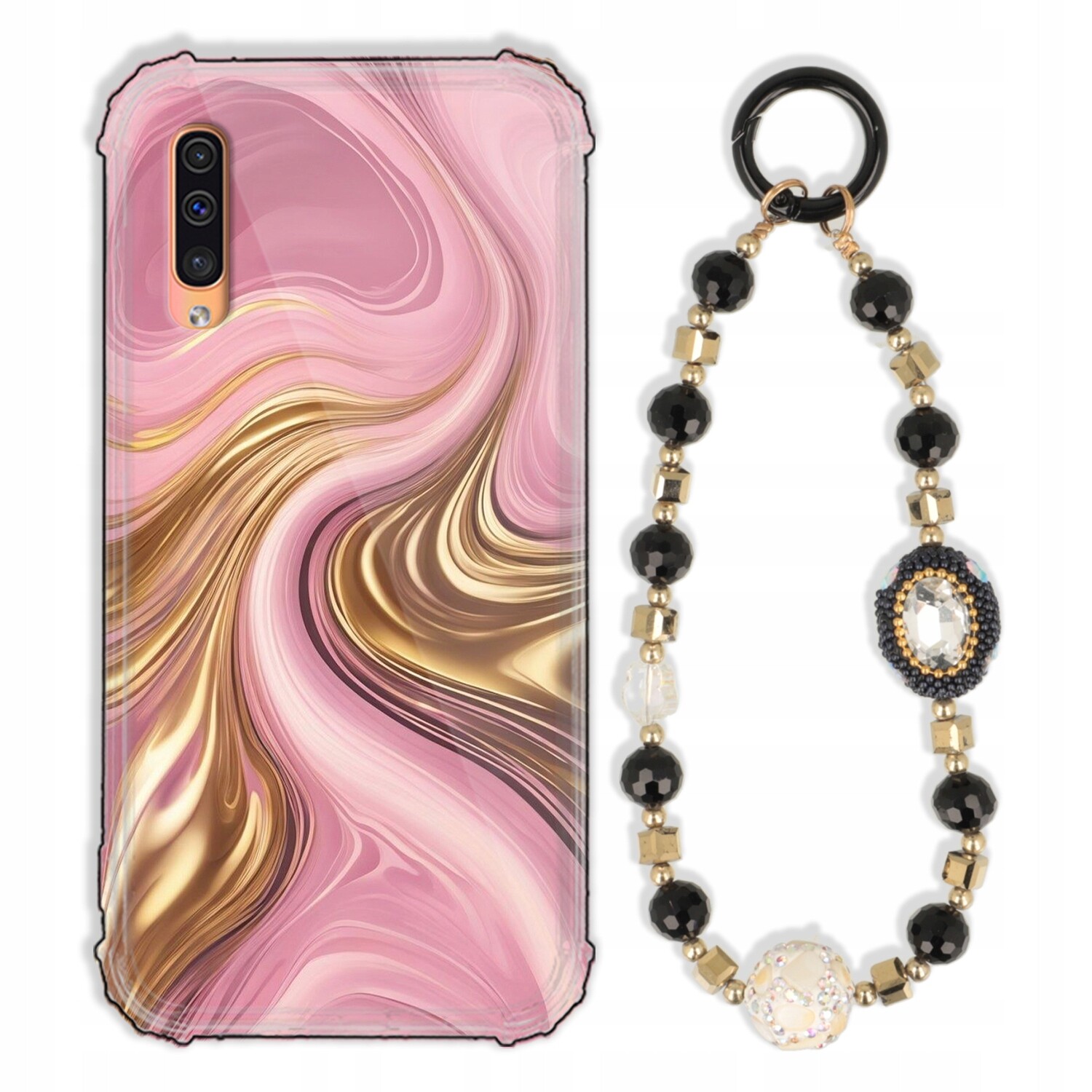 Pouzdro Pro Samsung A50 Pouzdro Antishock Zirkony Černozlaté|odolné|silné