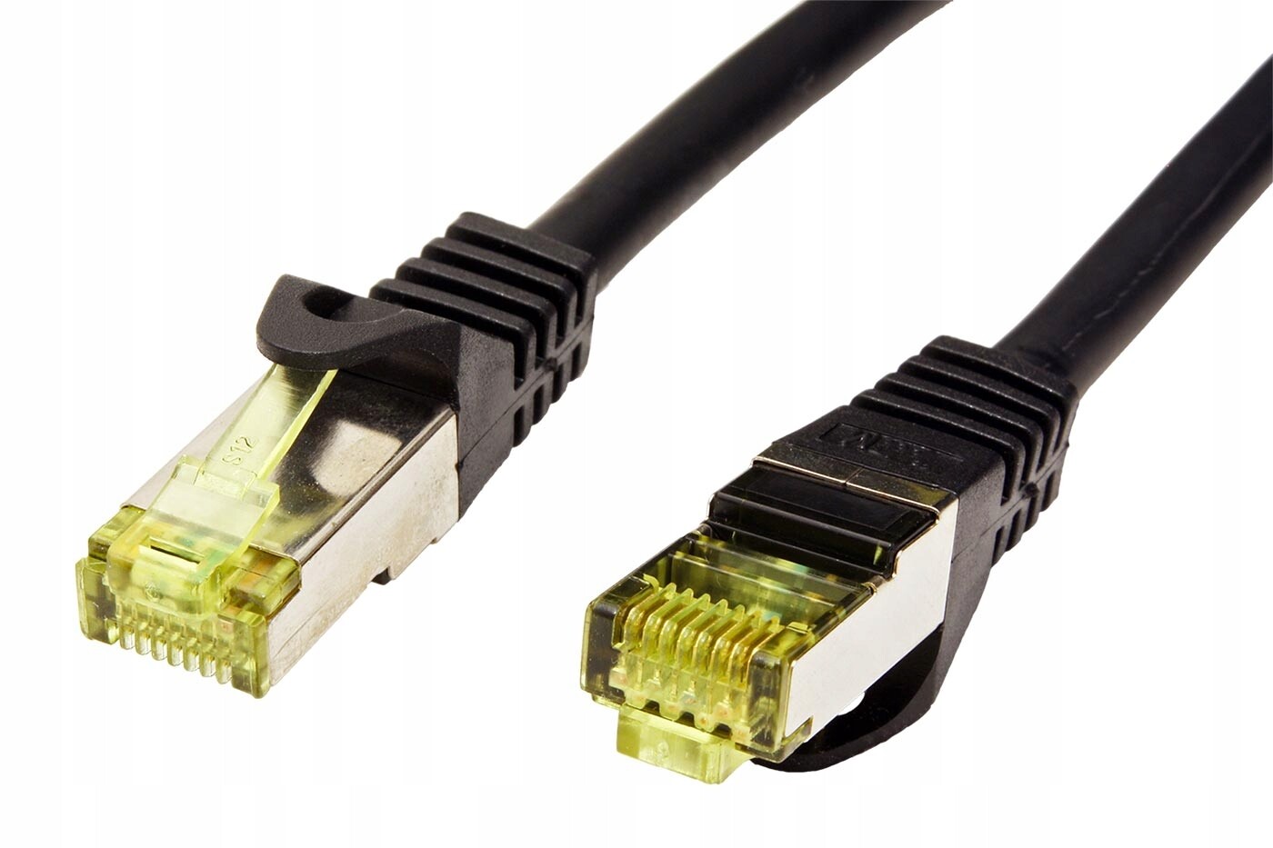 Goobay S/ftp patchkabel kat. 7, s konektory RJ45, Lsoh, 20m, černý