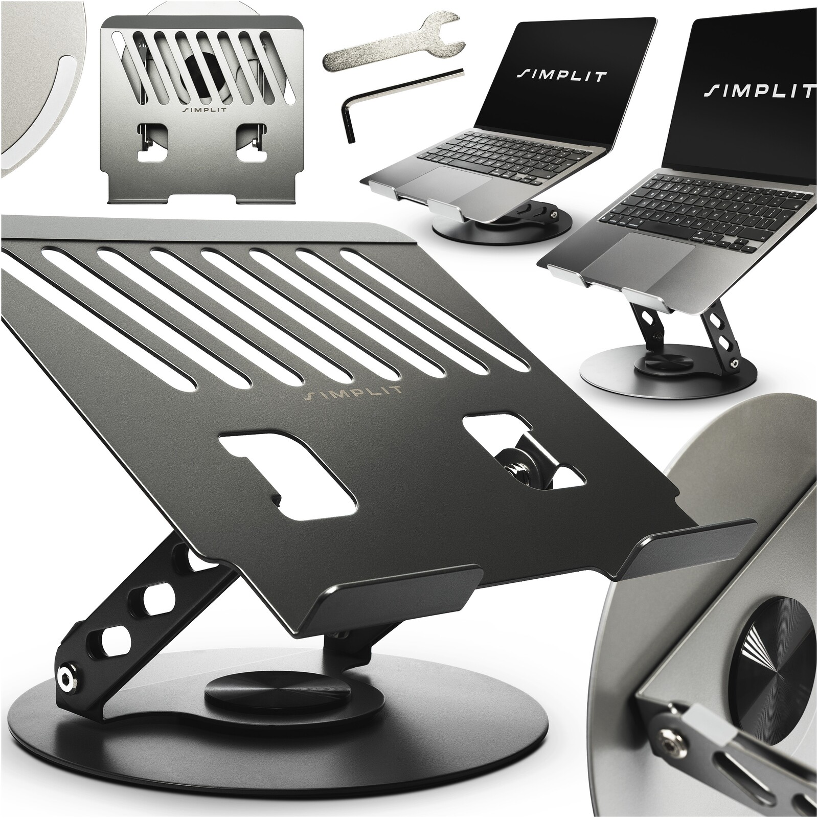 Podložka Pod Notebook Nastavitelná, Ventilovaná, Protiskluzová Simplit S01