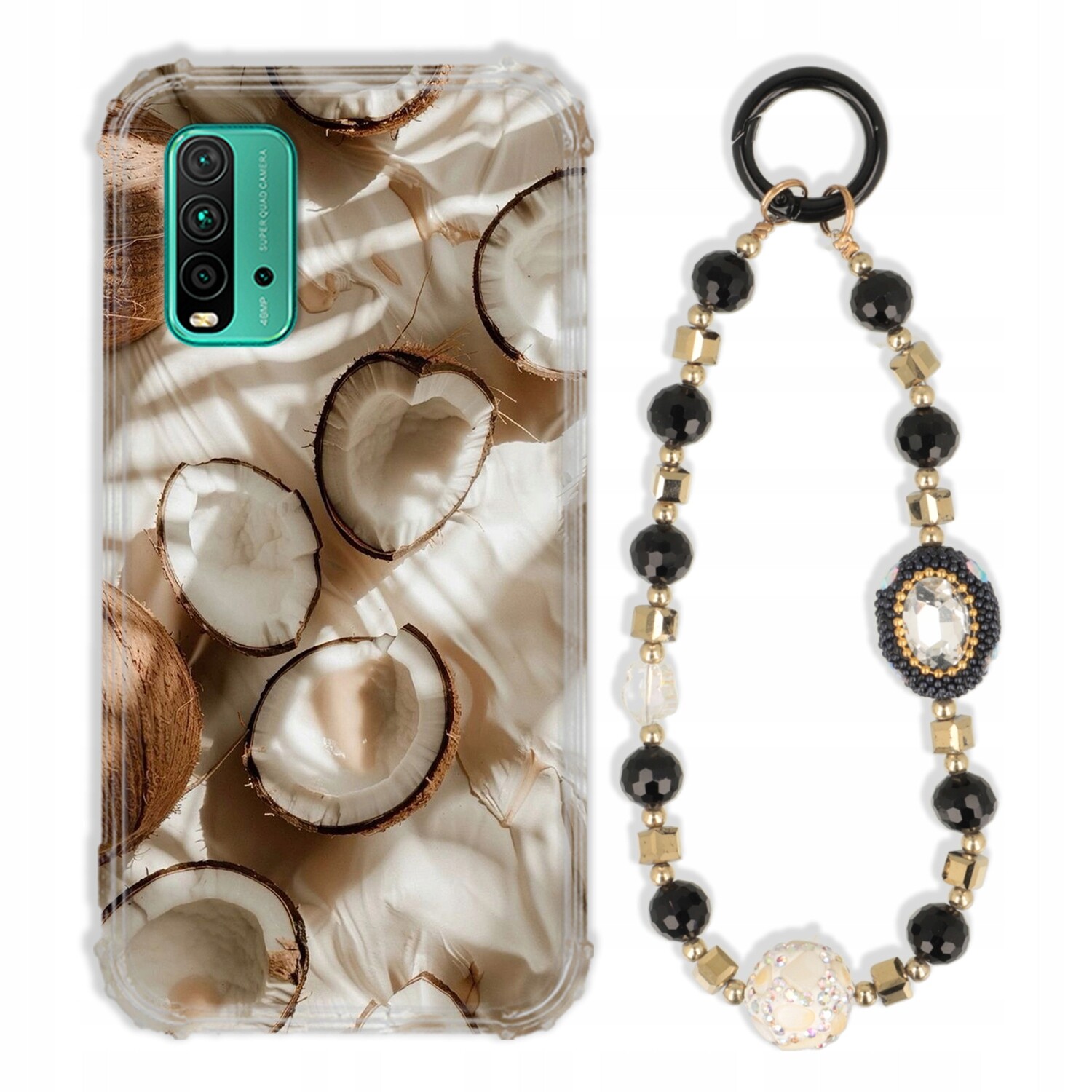 Pouzdro Pro Xiaomi Redmi Note 9 4G Antishock Zirkony Černozlaté|pevné|tpu|