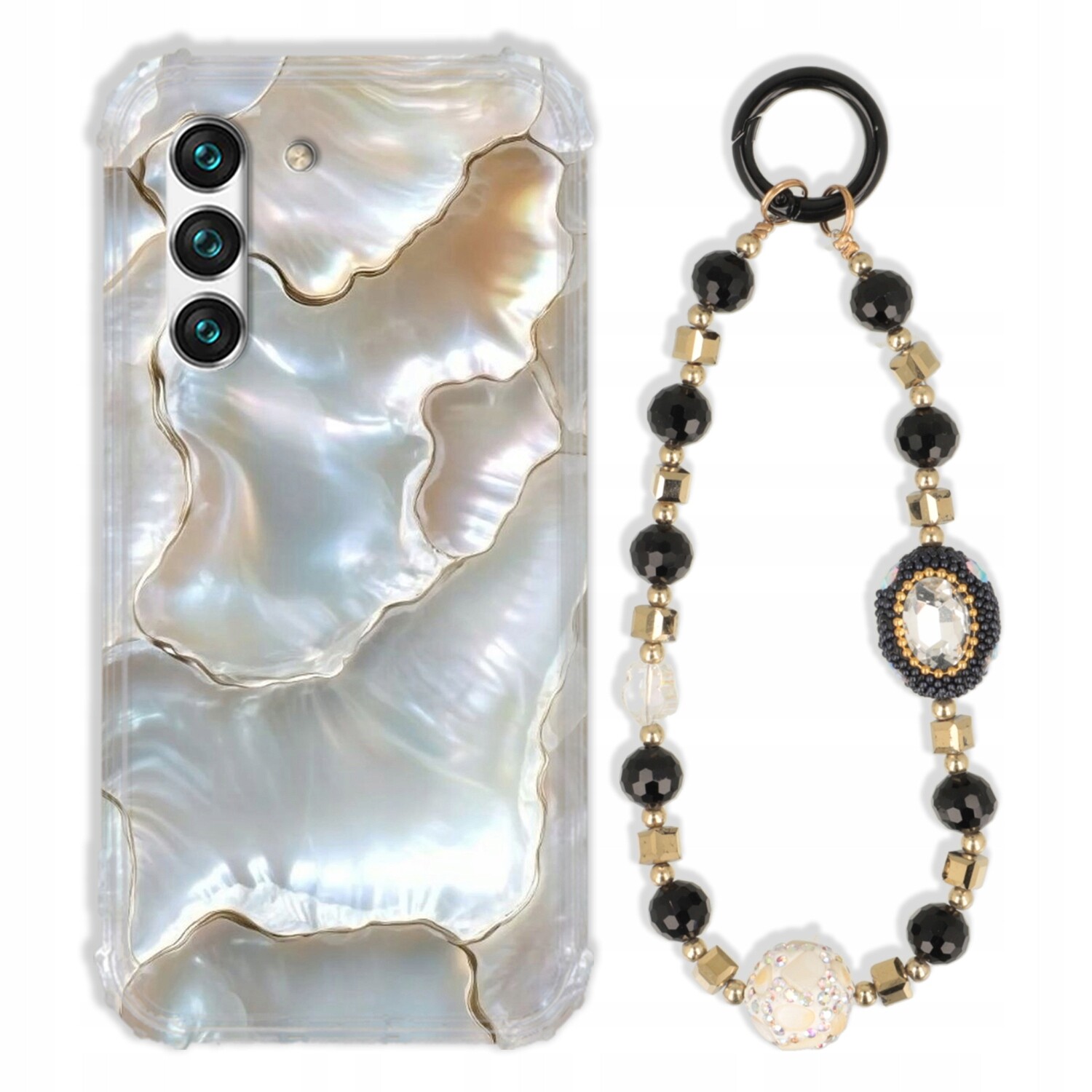 Pouzdro Pro Samsung S22 Case Antishock Zirkony Černo Zlaté|odolné|silné