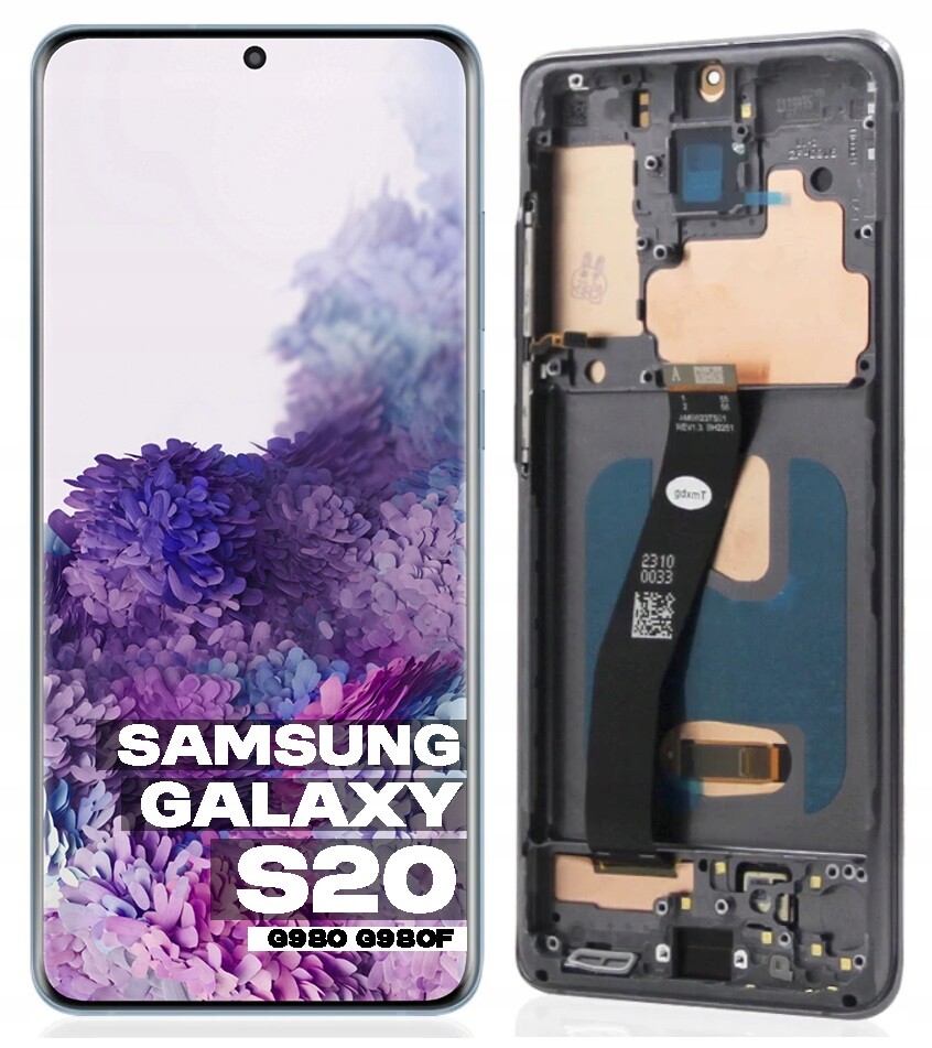 LCD displej Obrazovka pro Samsung Galaxy S20 G980 G980F Incell Rámeček černý