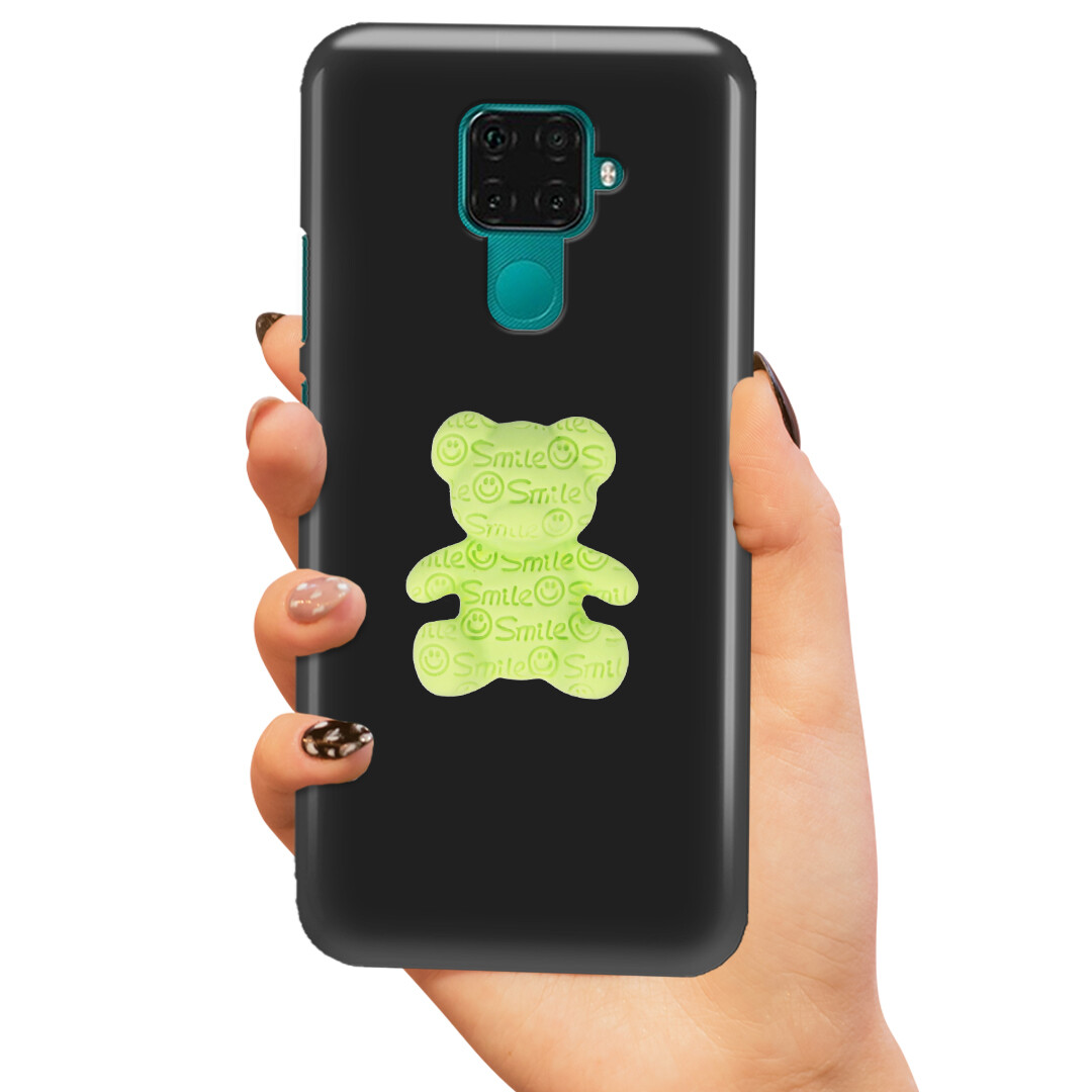 Pouzdro Mat Black Pro Huawei Mate 30 Lite Zelený Medvídek