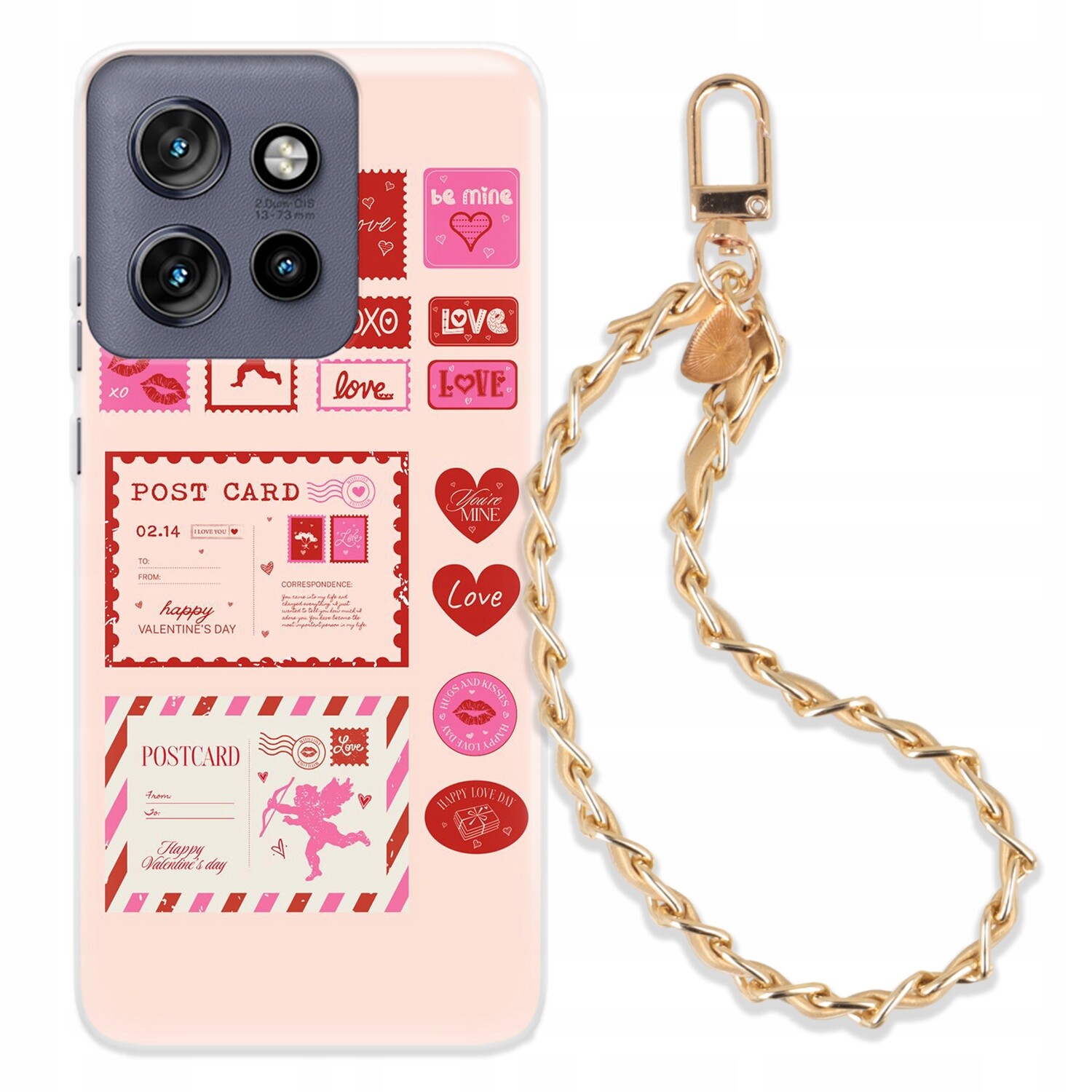 Pouzdro pro Motorola Edge 50 Neo Kryt Tpu Řetízek Zlatý Elegantní Ženské