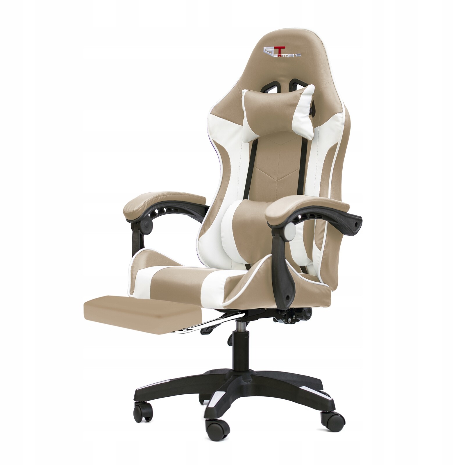 Herní Křeslo, Kancelářské, Otočné, Masážní, Podnožka, Ekokůže FG-PS-FR-017