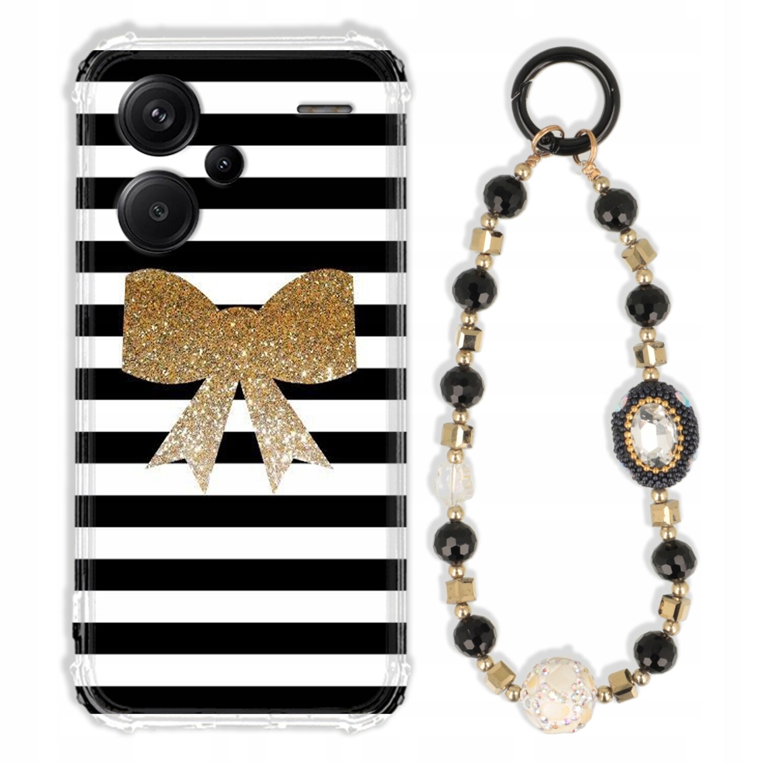 Pouzdro Pro Xiaomi Redmi Note 13 Pro Plus 5G Antishock Zirkony Černo Zlaté|