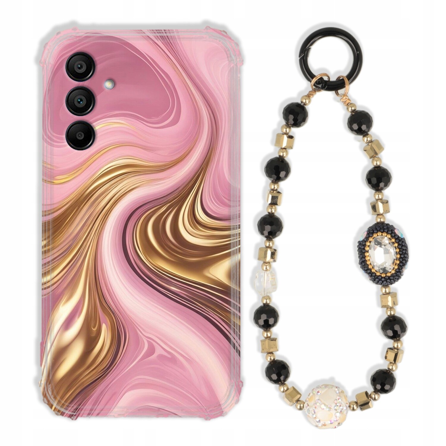 Pouzdro Pro Samsung A15 4G Antishock Zirkony Černozlaté Odolné| Silné