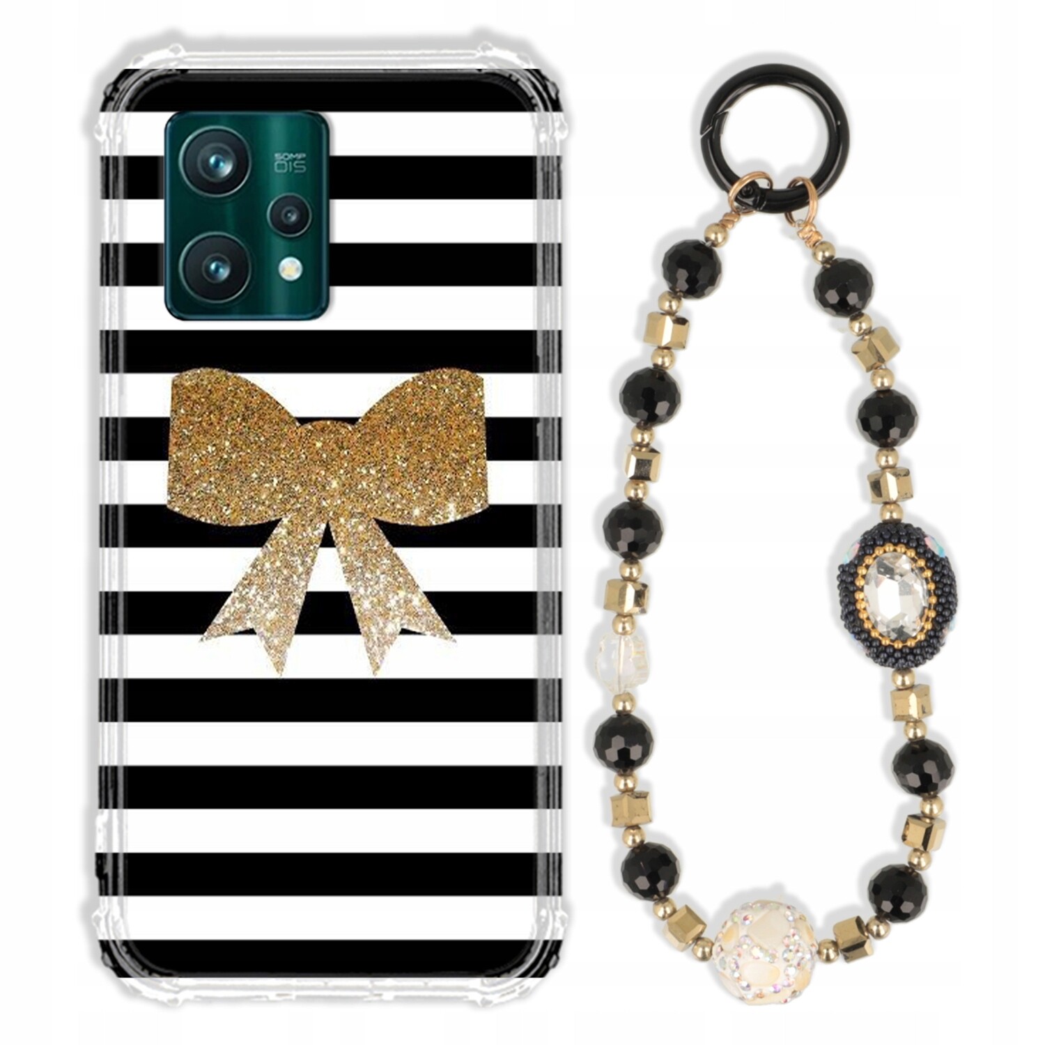 Pouzdro Pro Realme 9 4G Case Antishock Zirkony Černozlaté|odolné|silné