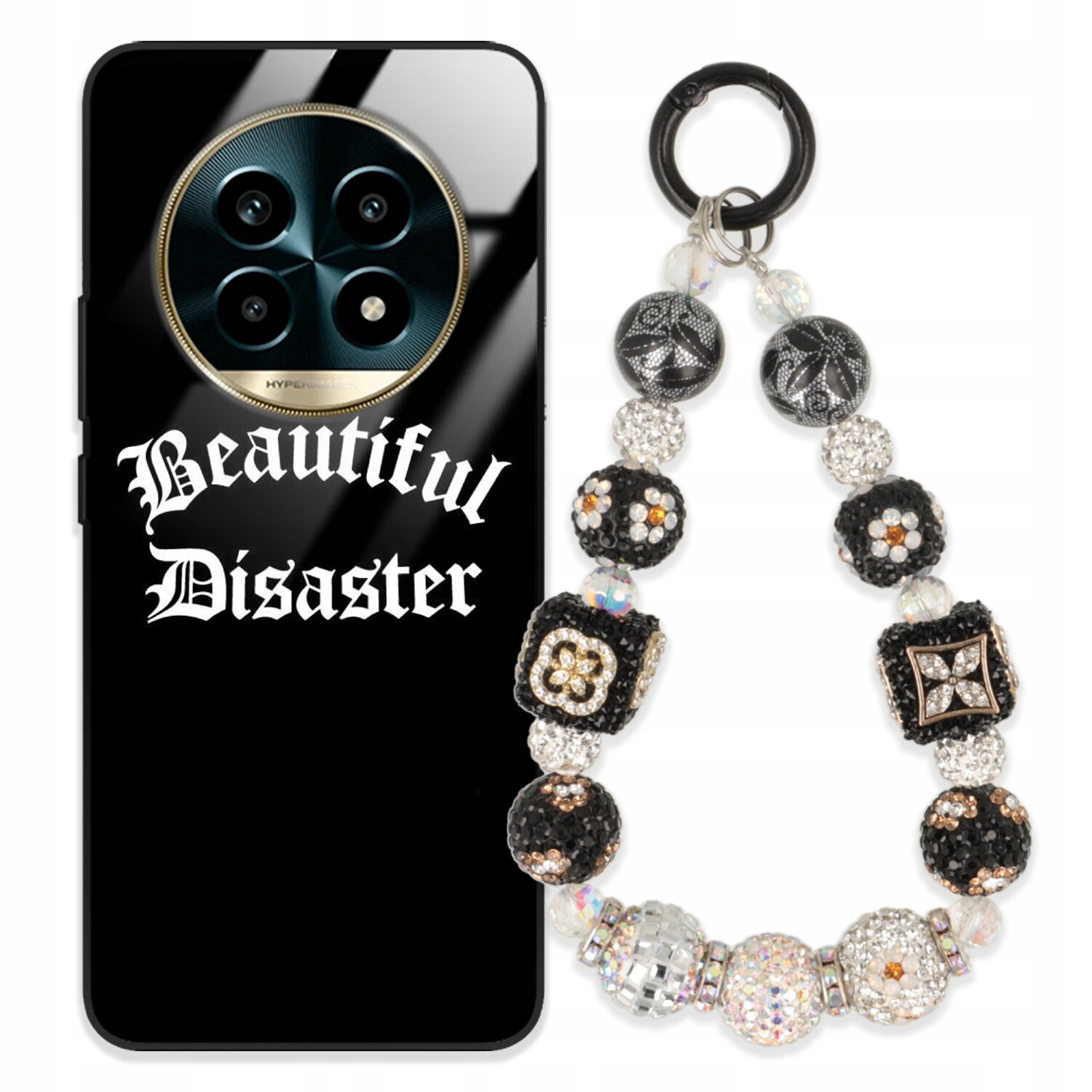 Pouzdro Pro Realme 13 Pro 5G Glass Přívěsek Na Klíče Elegantní Kryt Premium Vzory