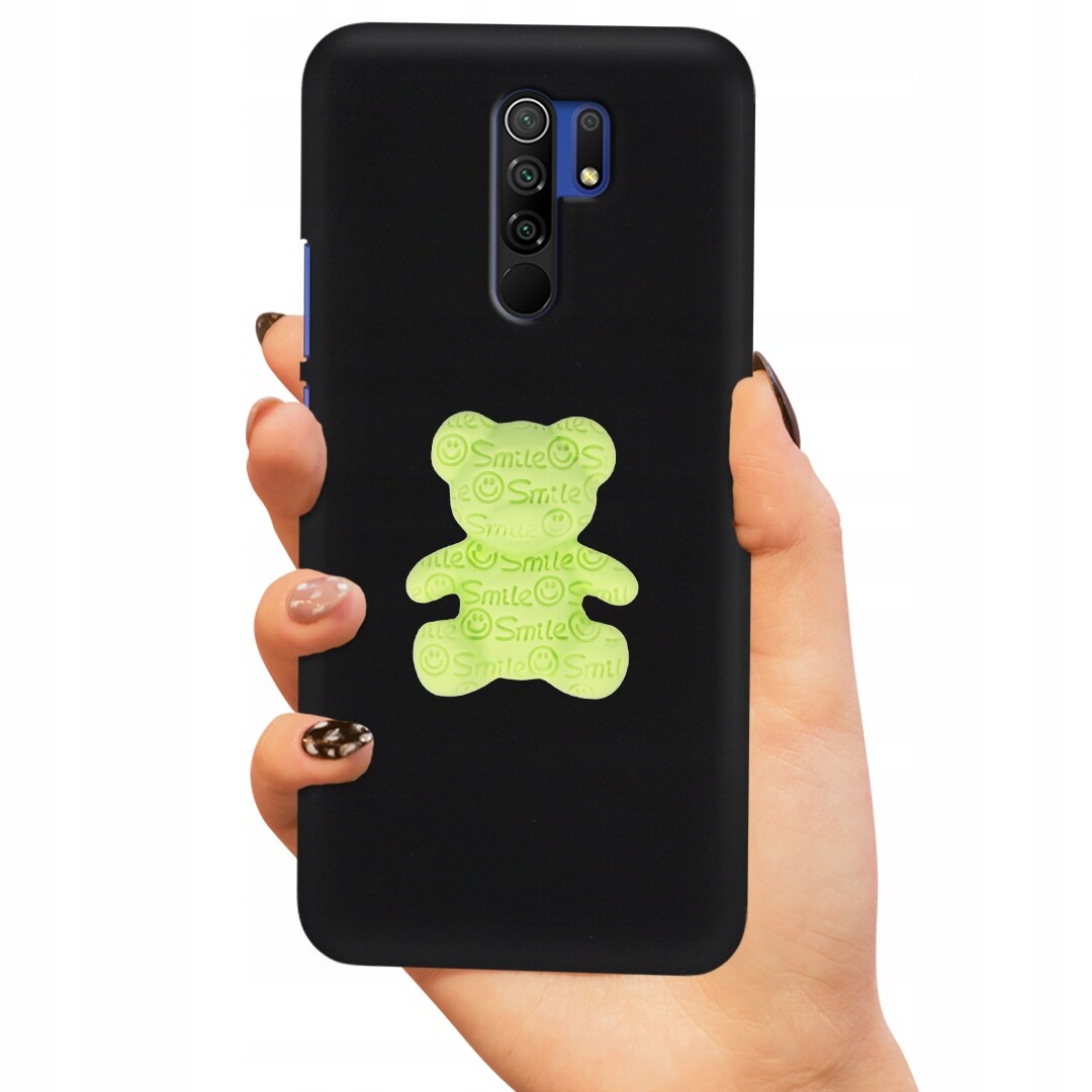 Pouzdro Black Pro Xiaomi Redmi 9 Zelený Medvídek