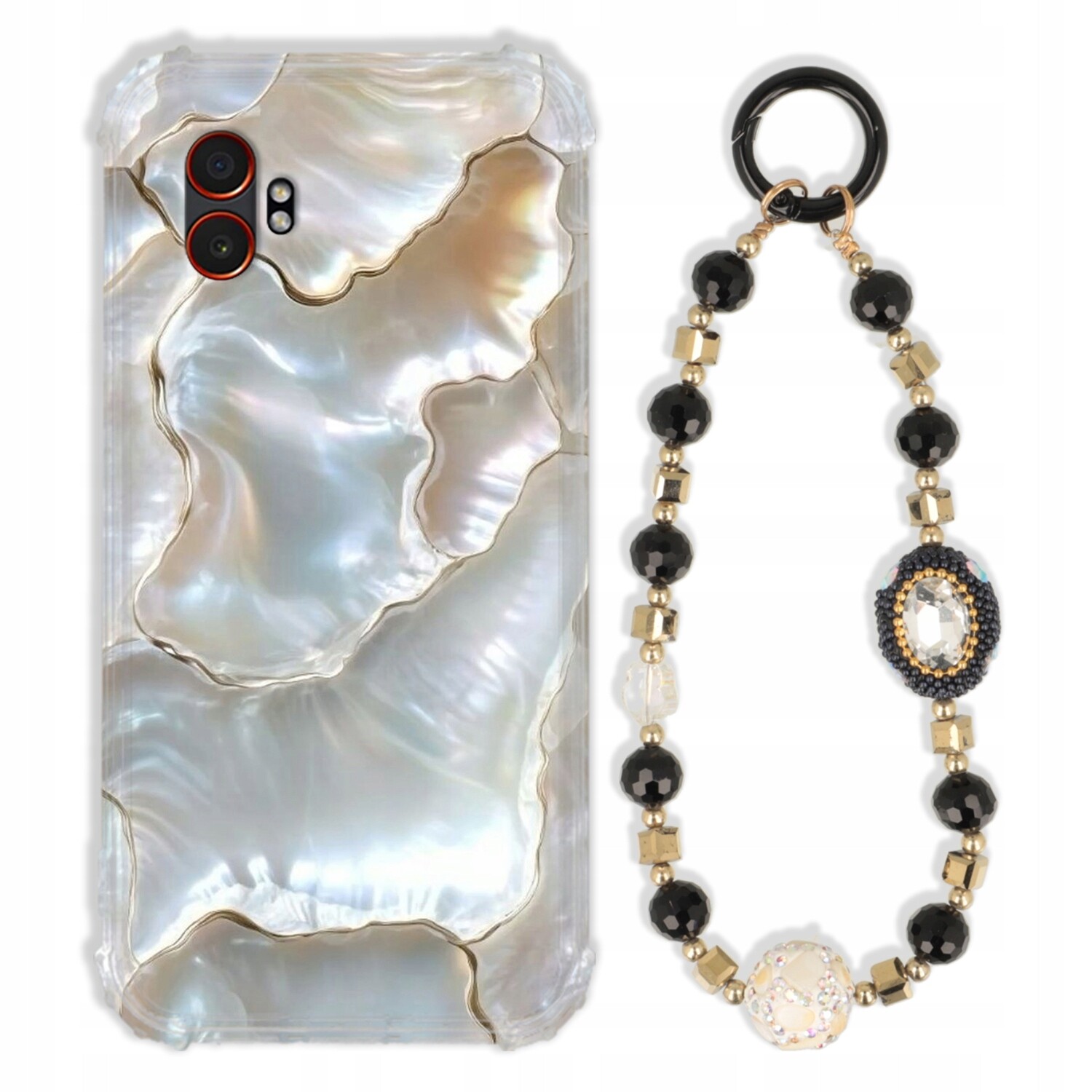 Pouzdro Pro Samsung Galaxy Xcover 7 Pro Antishock Zirkony Černozlaté|silné|