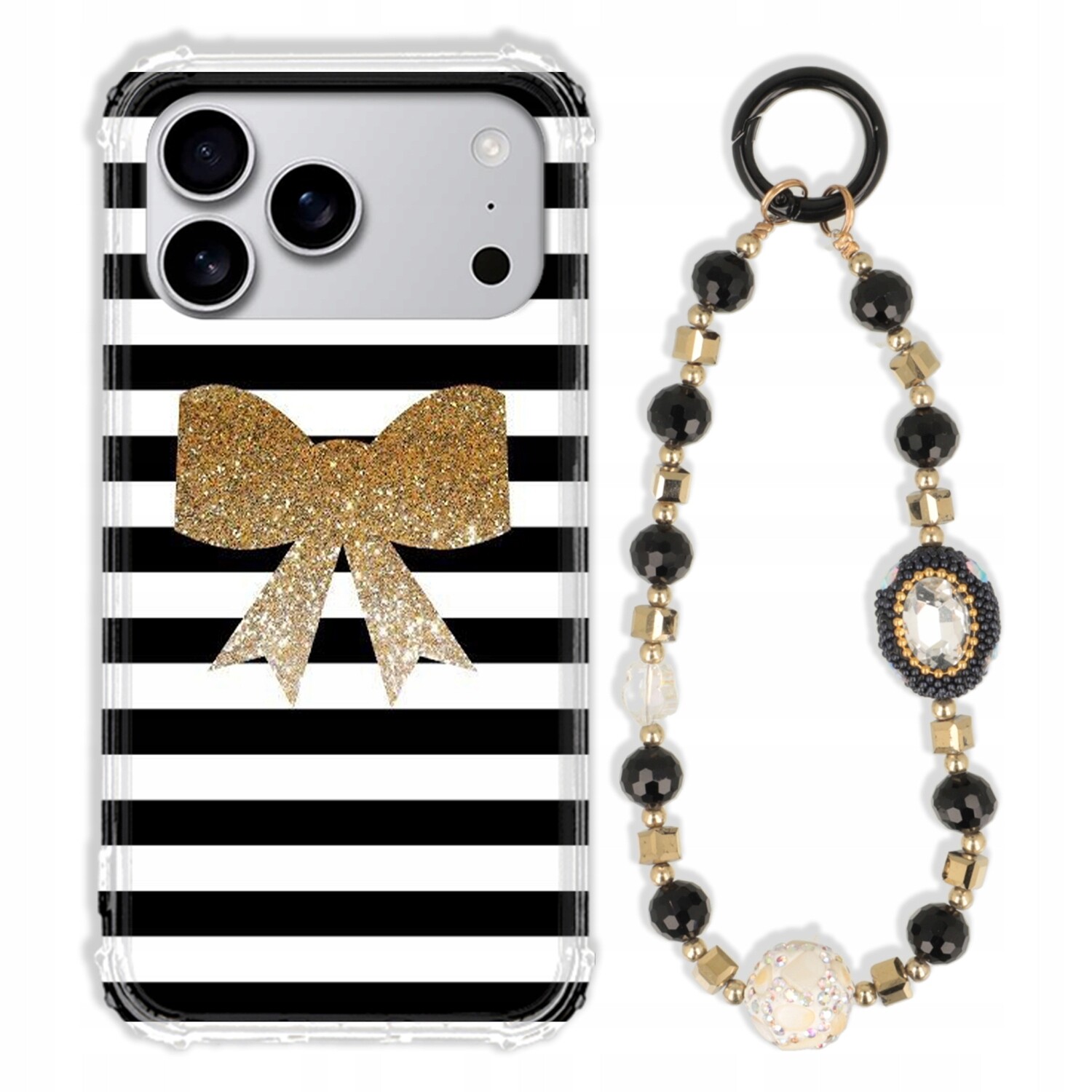 Pouzdro Pro Iphone 17 Pro Max Antishock Zirkony Černozlaté|odolné|silné