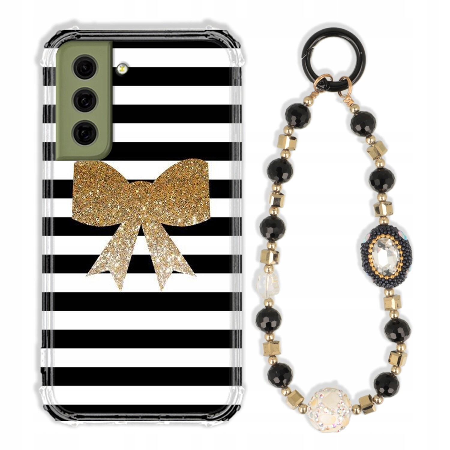 Pouzdro Pro Samsung S21FE Pouzdro Antishock Zirkony Černozlaté|odolné|silné