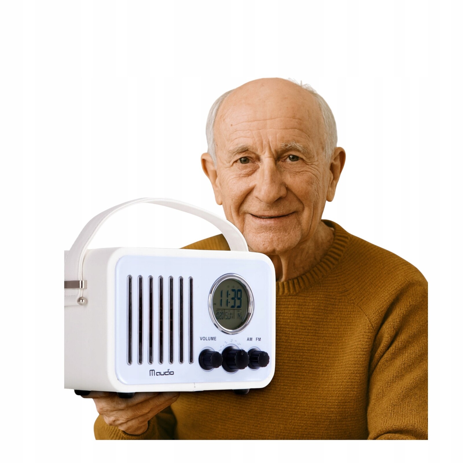 Analogové kuchyňské rádio Am Fm Budík Aux Bezdrátový teploměr Hodiny