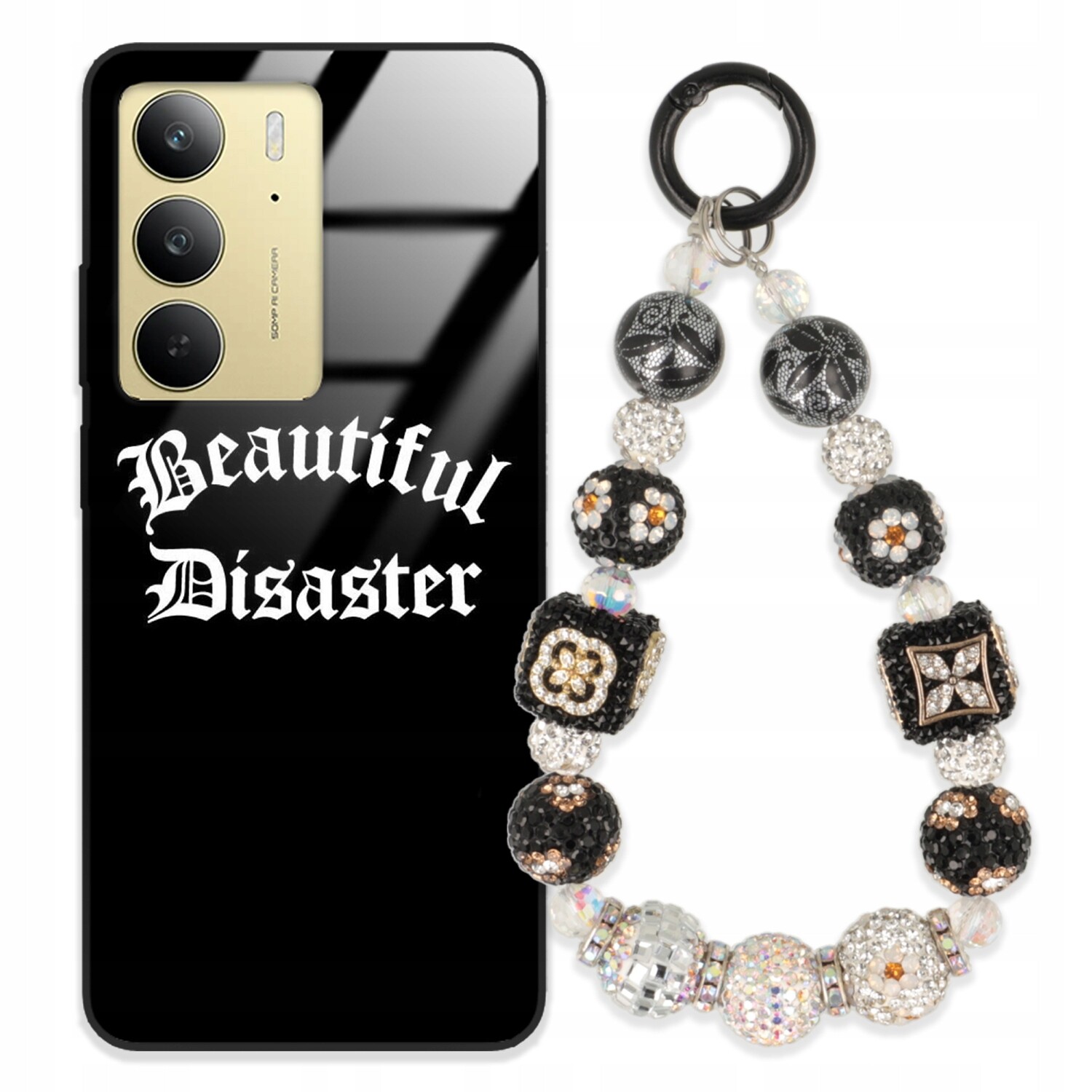 Pouzdro Pro Realme C75 Case Glass| Přívěsek Na Klíče Elegantní Kryt Premium Vzory