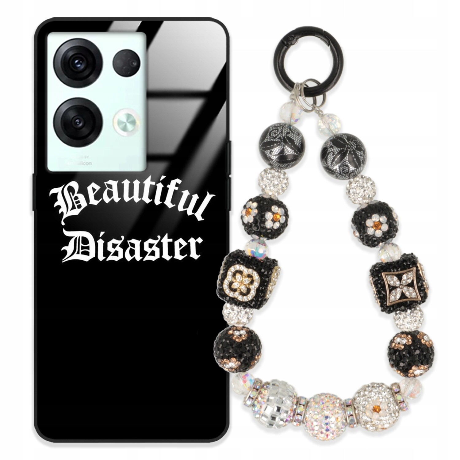 Pouzdro Pro Oppo Reno 8 Case Glass| Přívěsek Na Klíče Elegantní Kryt Premium Vzory