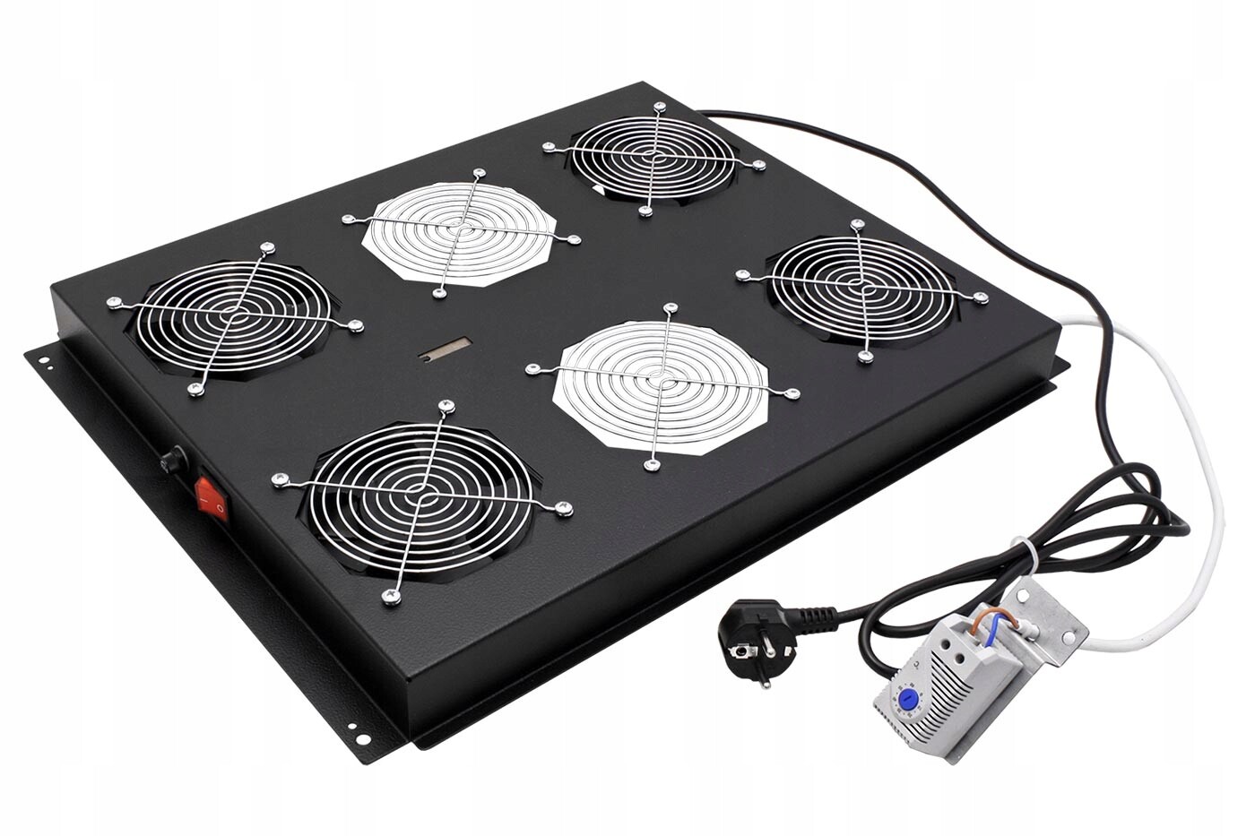 Roline Stropní vent.jednotka pro rozvaděče,6/4 ventilátory,termostat,černá