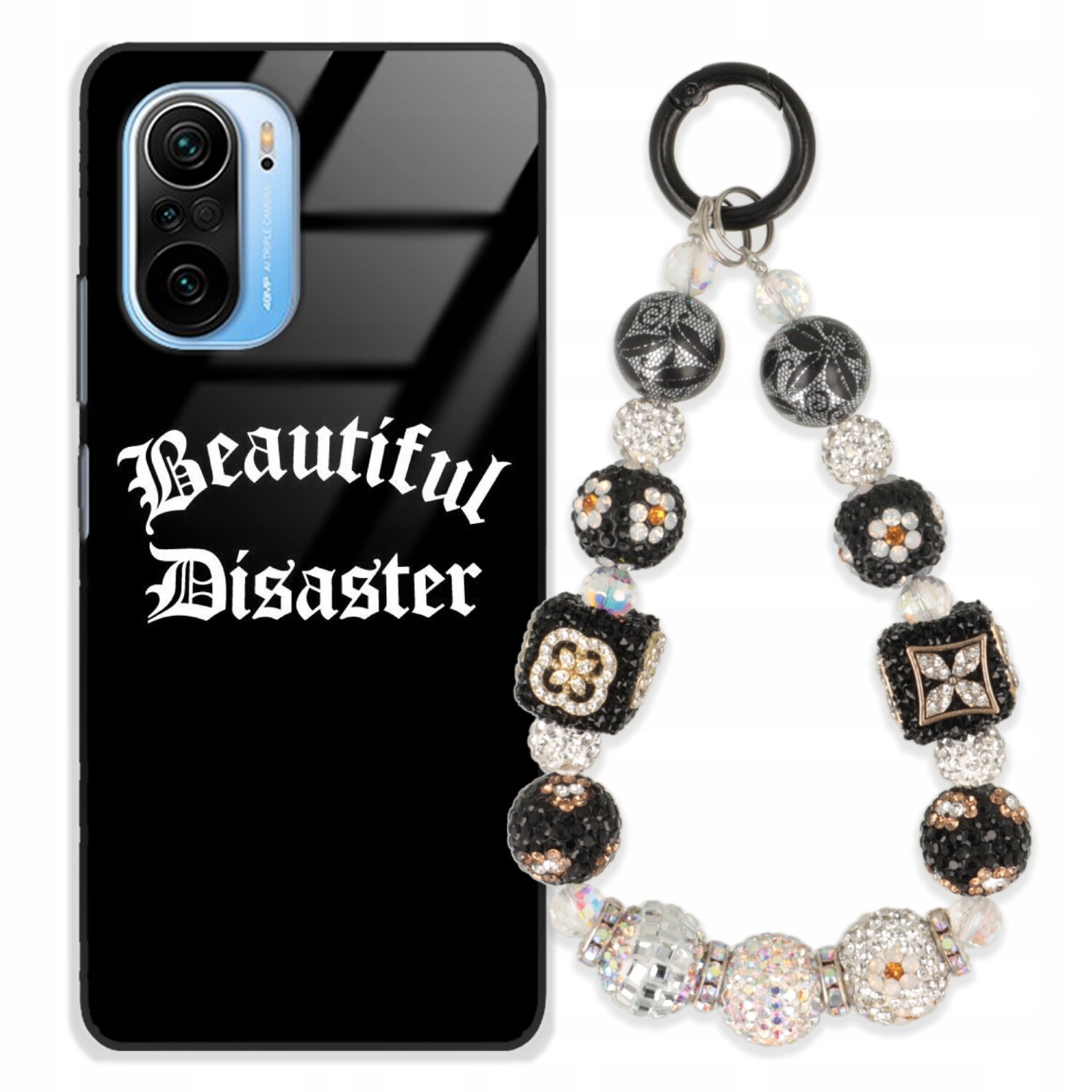 Pouzdro Pro Xiaomi Mi 11i Glass Přívěsek Na Klíče Elegantní Kryt Premium Vzory