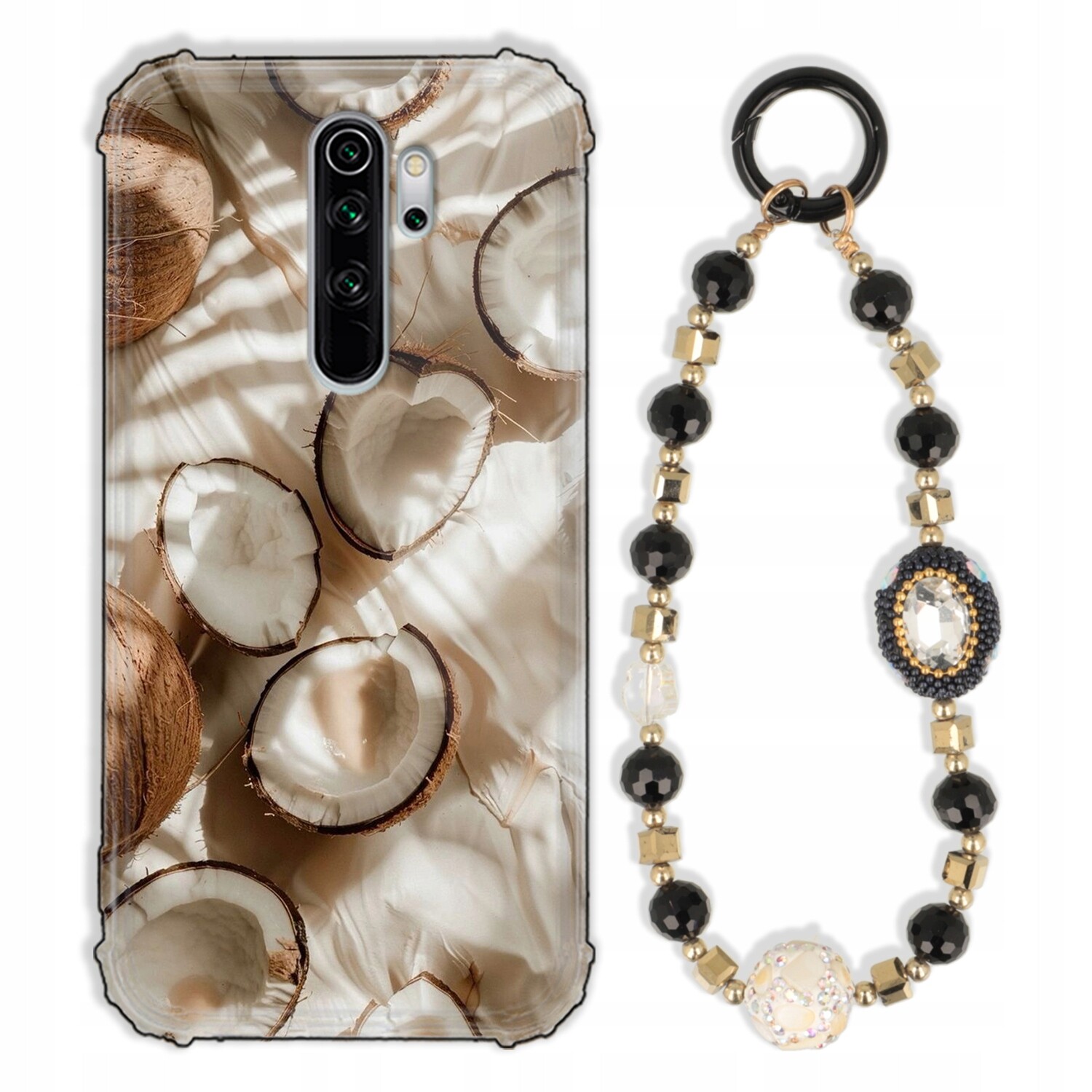 Pouzdro Pro Xiaomi Redmi Note 8 Pro Antishock Zirkony Černozlaté|pevné|tpu