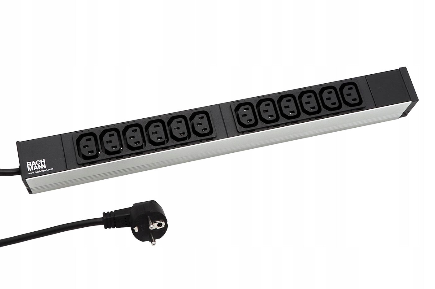 Bachmann 19'' napájecí panel 1U, 12x zásuvka C13, černý, 2m (333.616)