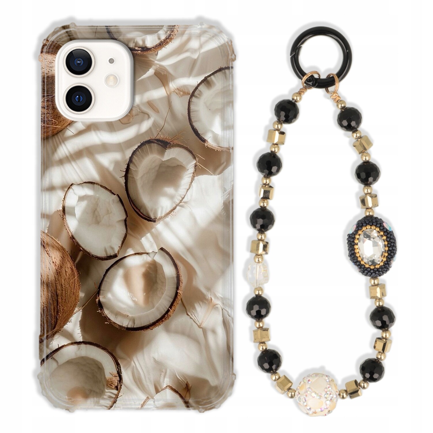 Pouzdro Pro Iphone 12 Case Antishock Zirkony Černo Zlaté Odolné| Silné