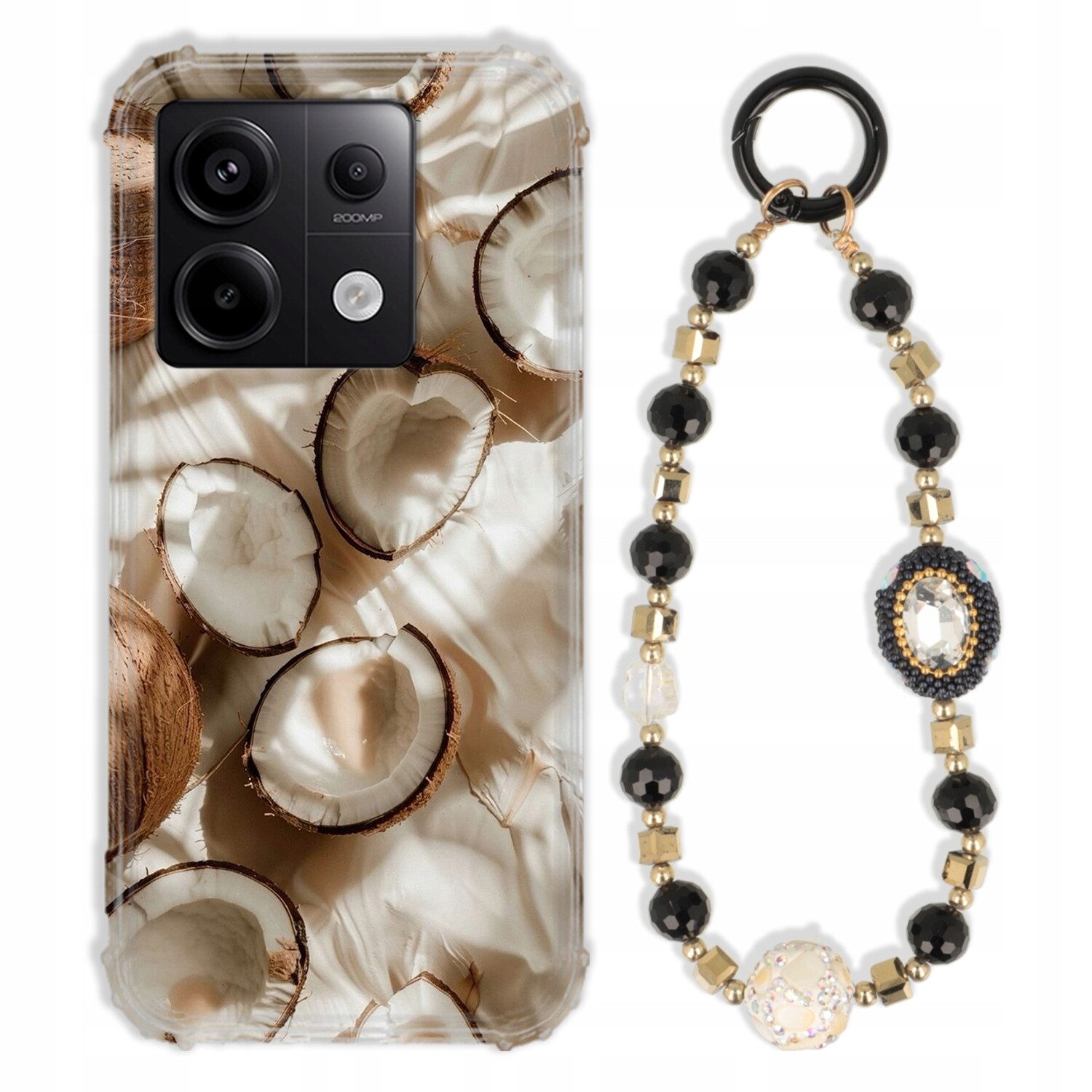 Pouzdro Pro Xiaomi Redmi Note 13 Pro 5G Antishock Zirkony Černo Zlaté|silné|