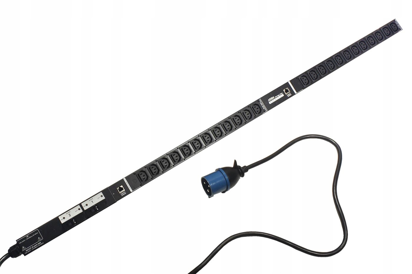 Aten Napáj. panel 24x C13,1,6m,vidlice Iec 60309 32A,výstup měření(PE1324G)