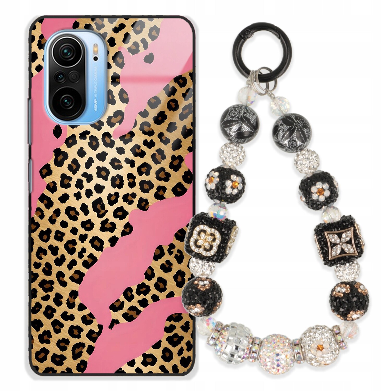 Pouzdro Pro Xiaomi Redmi K40 K40 Pro Glass Přívěsek Na Klíče Stylové Premium Wz