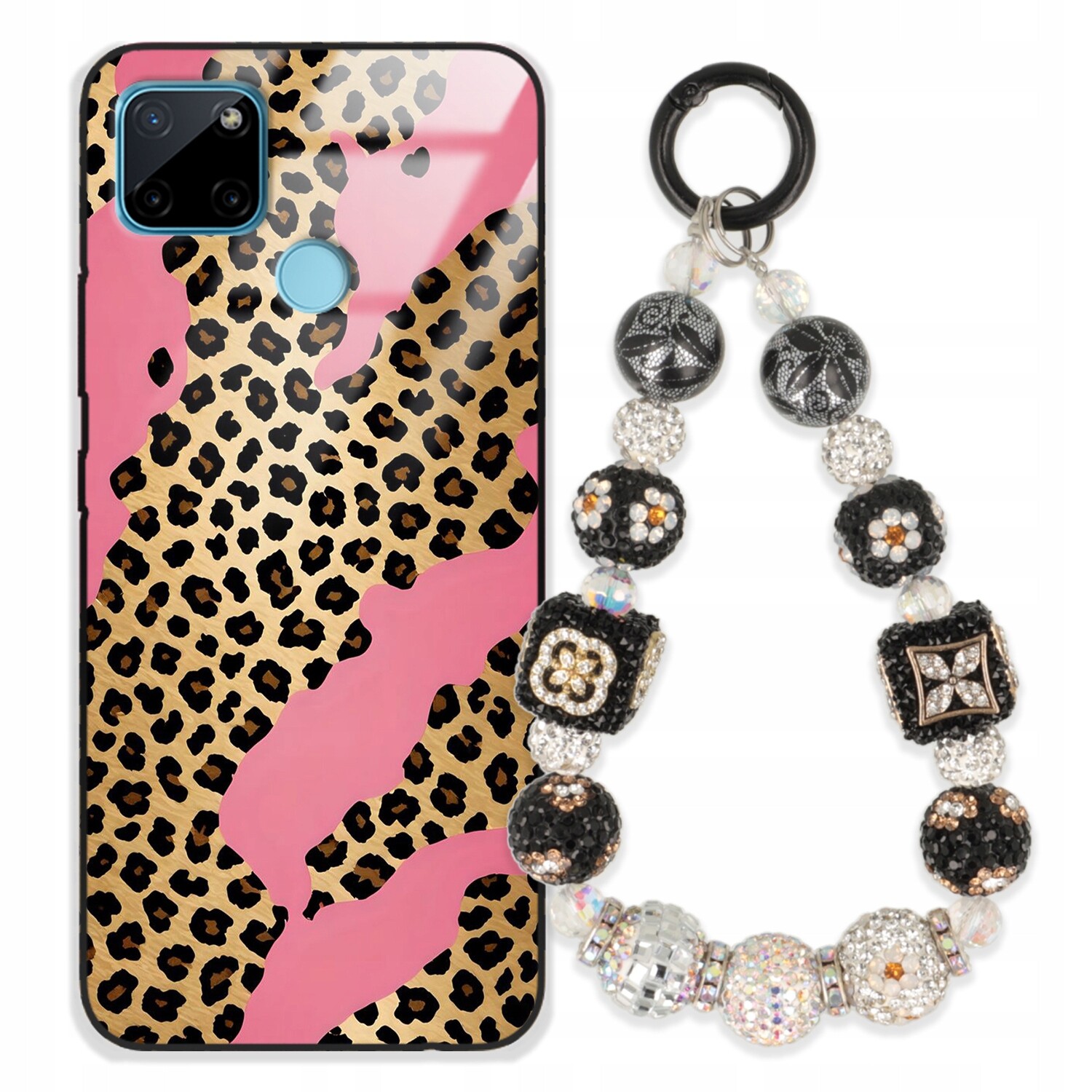 Pouzdro Pro Realme C21Y Case Glass| Přívěsek Na Klíče Elegantní Kryt Premium Vzory