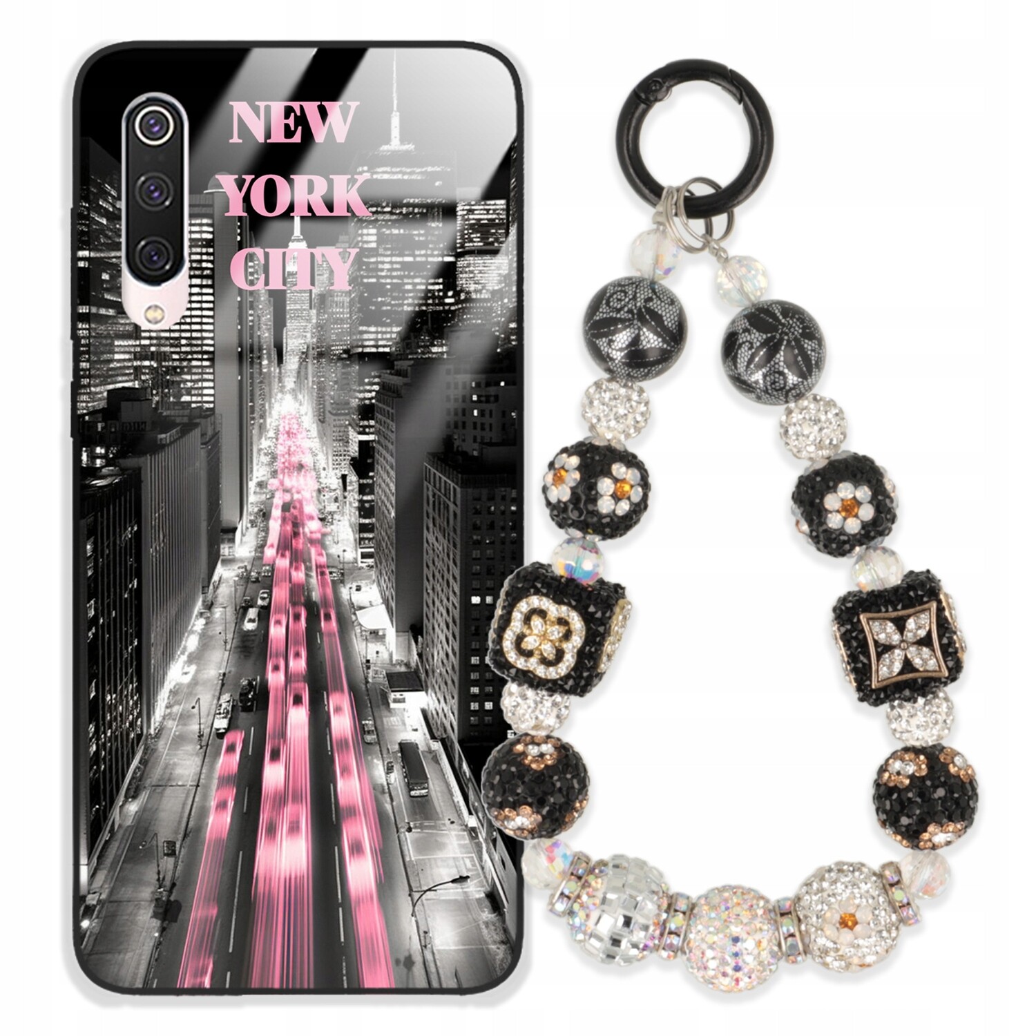 Pouzdro Pro Xiaomi Mi 9 Pro Glass Přívěsek Na Klíče Elegantní Kryt Premium Vzory