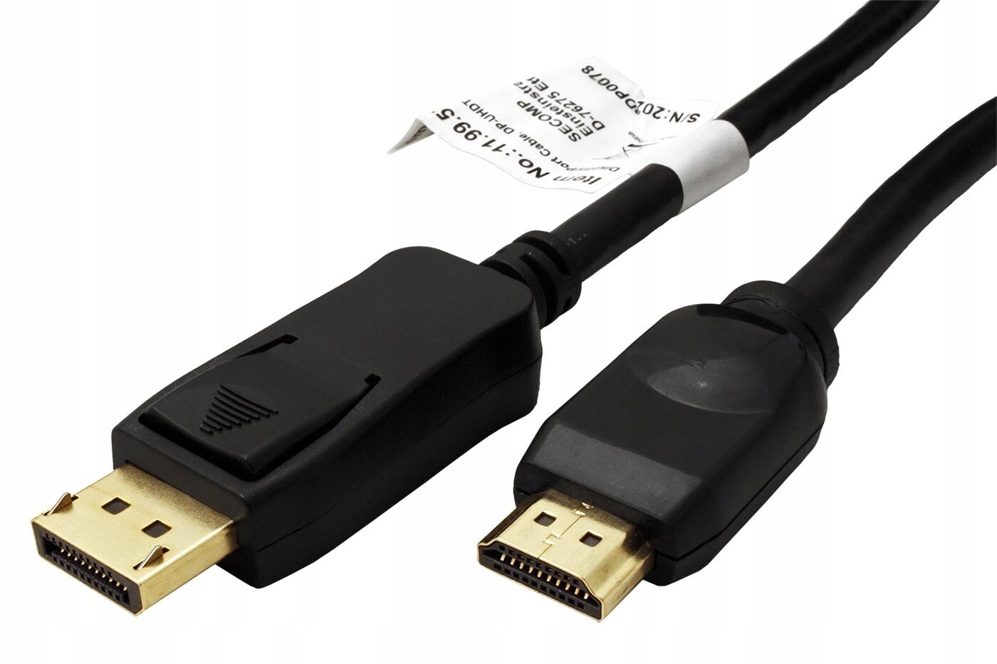 Value DisplayPort Hdmi kabel, Dp(m) -> Hdmi M, 4K@60Hz, 2m