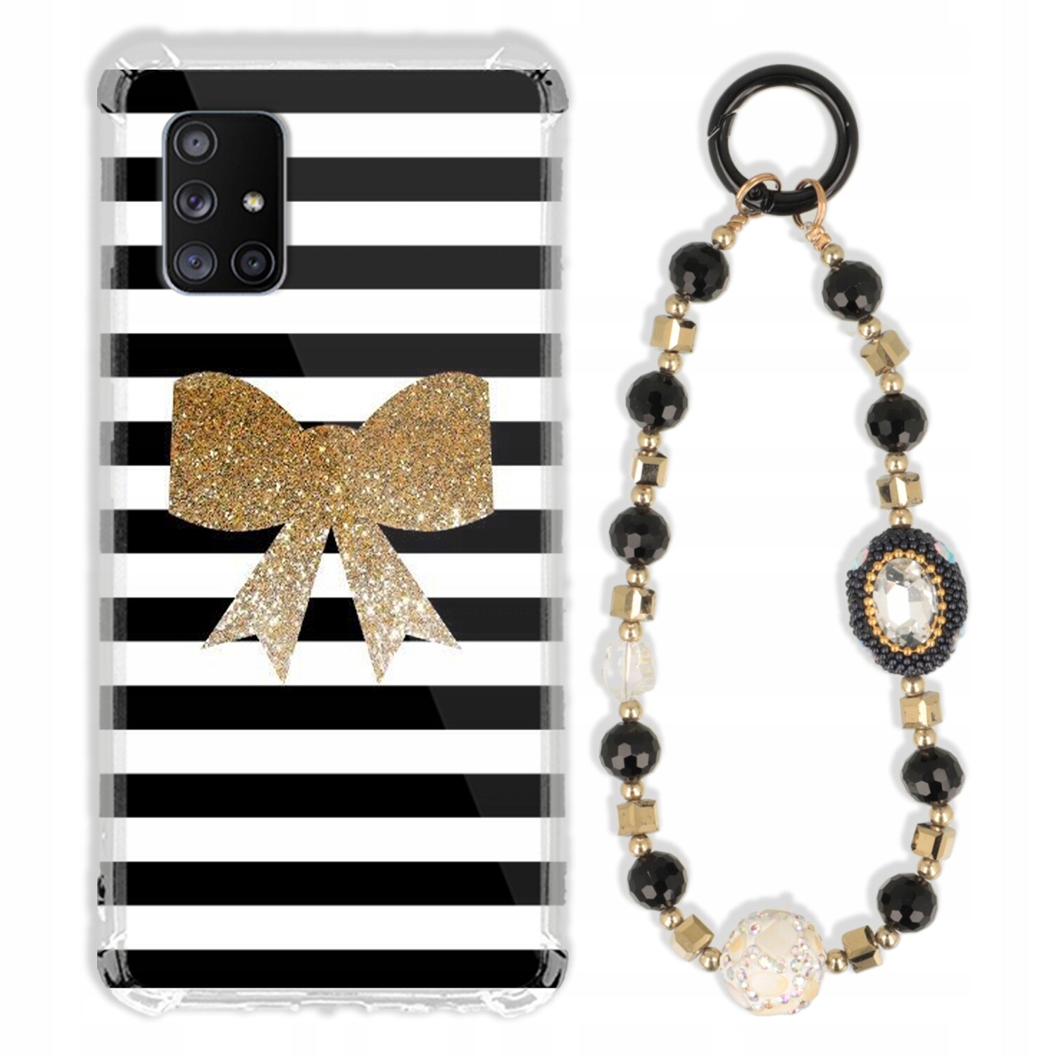 Pouzdro Pro Samsung A71 5G Antishock Zirkony Černozlaté Odolné| Silné