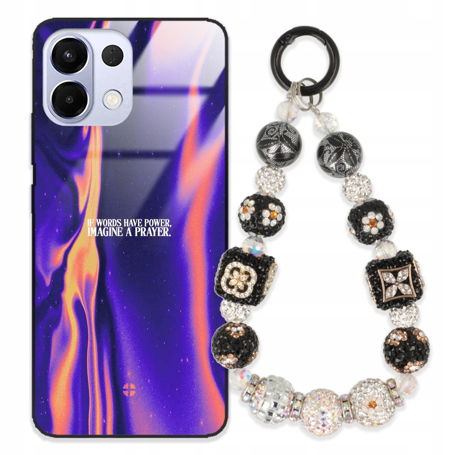 Pouzdro Pro Oppo K12S 5G Glass Přívěsek Na Klíče Elegantní Kryt Premium Vzory