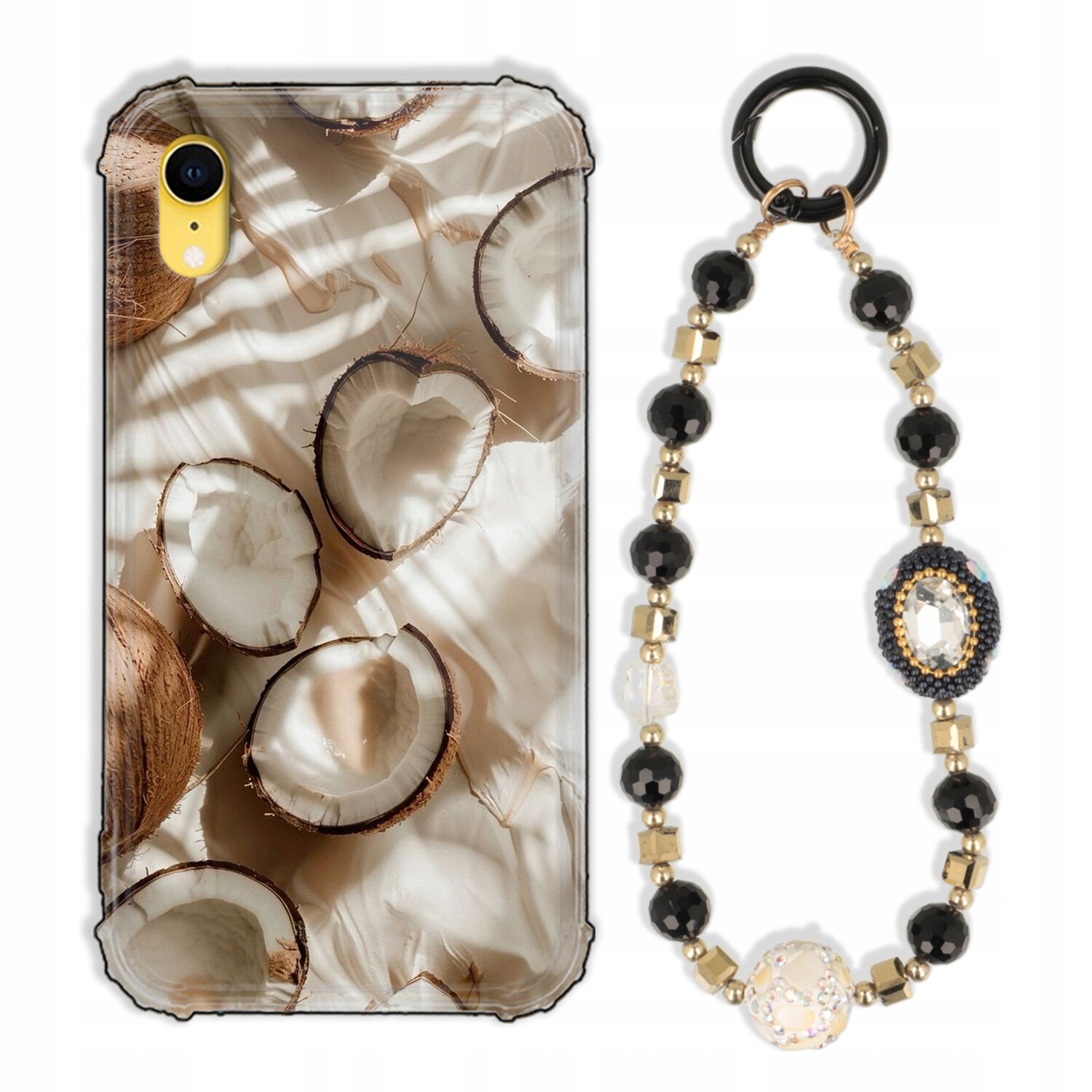 Pouzdro Pro Iphone Xr Case Antishock Zirkony Černo Zlaté Odolné| Silné