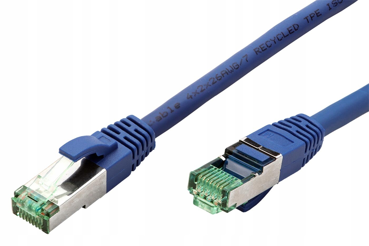 Roline-rm S/ftp patchkabel kat. 6a, 20m, modrý