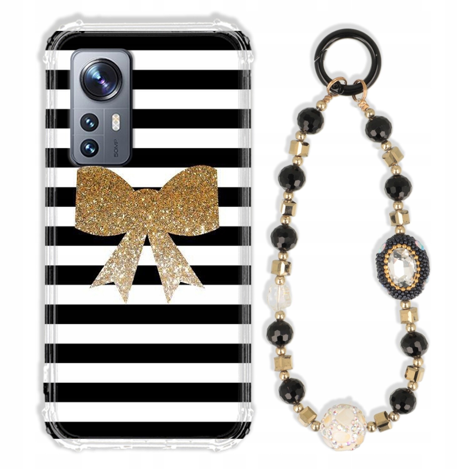 Pouzdro Pro Xiaomi 12X 5G Case Antishock Zirkony Černo Zlaté|odolné|silné