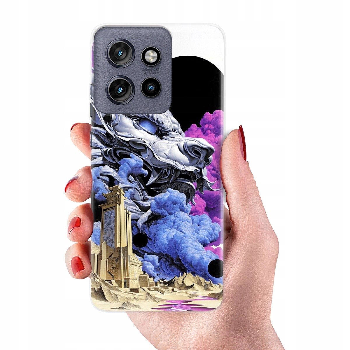 Pouzdro pro Motorola Edge 50 Neo Silné Pevné Pink Modern Čína Stylové Vzory