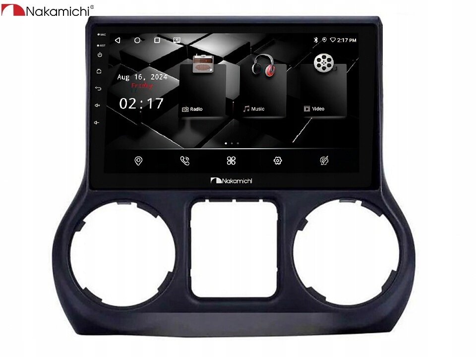Nakamichi NAM5850 Wrangler Rubicon 2011-14 4/64 Android CarPlay Bluetooth