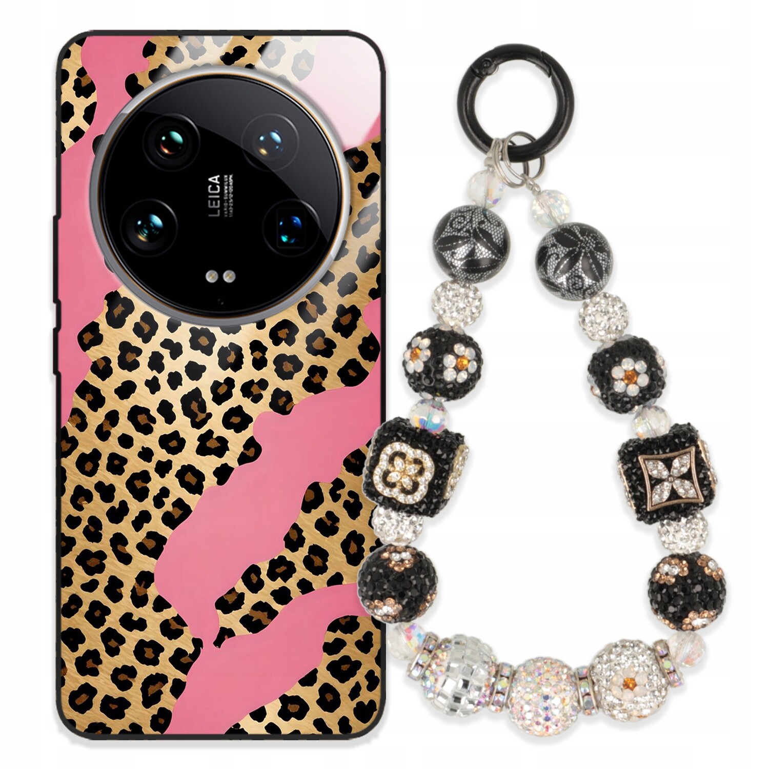 Pouzdro Pro Xiaomi 14 Ultra 5G Glass Přívěsek Na Klíče Elegantní Kryt Premium Wz