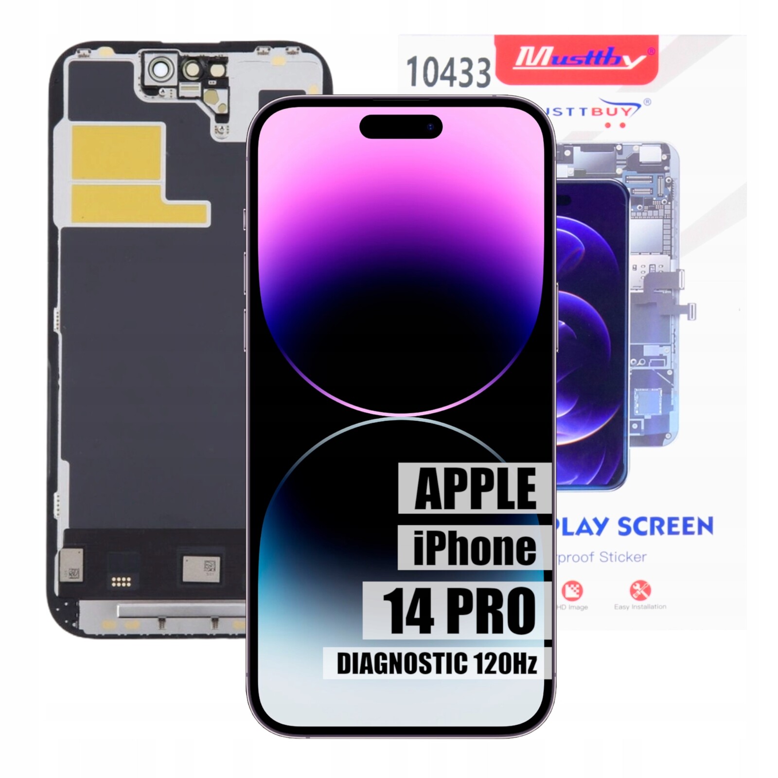 Soft Oled displej Programovatelný LCD displej pro Apple iPhone 14 Pro 120 Hz