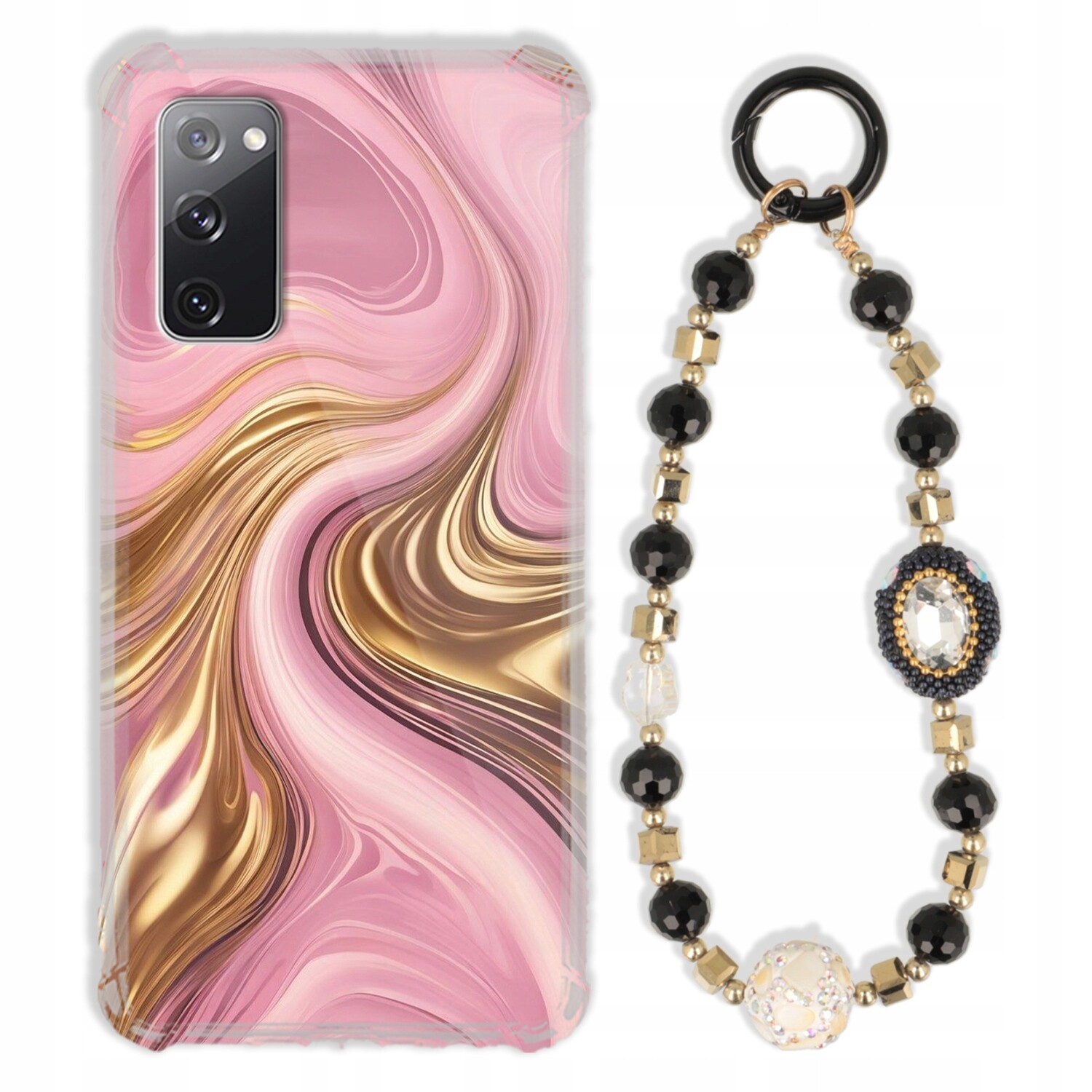 Pouzdro Pro Samsung S20FE 5G Antishock Zirkony Černozlaté|odolné|pevné