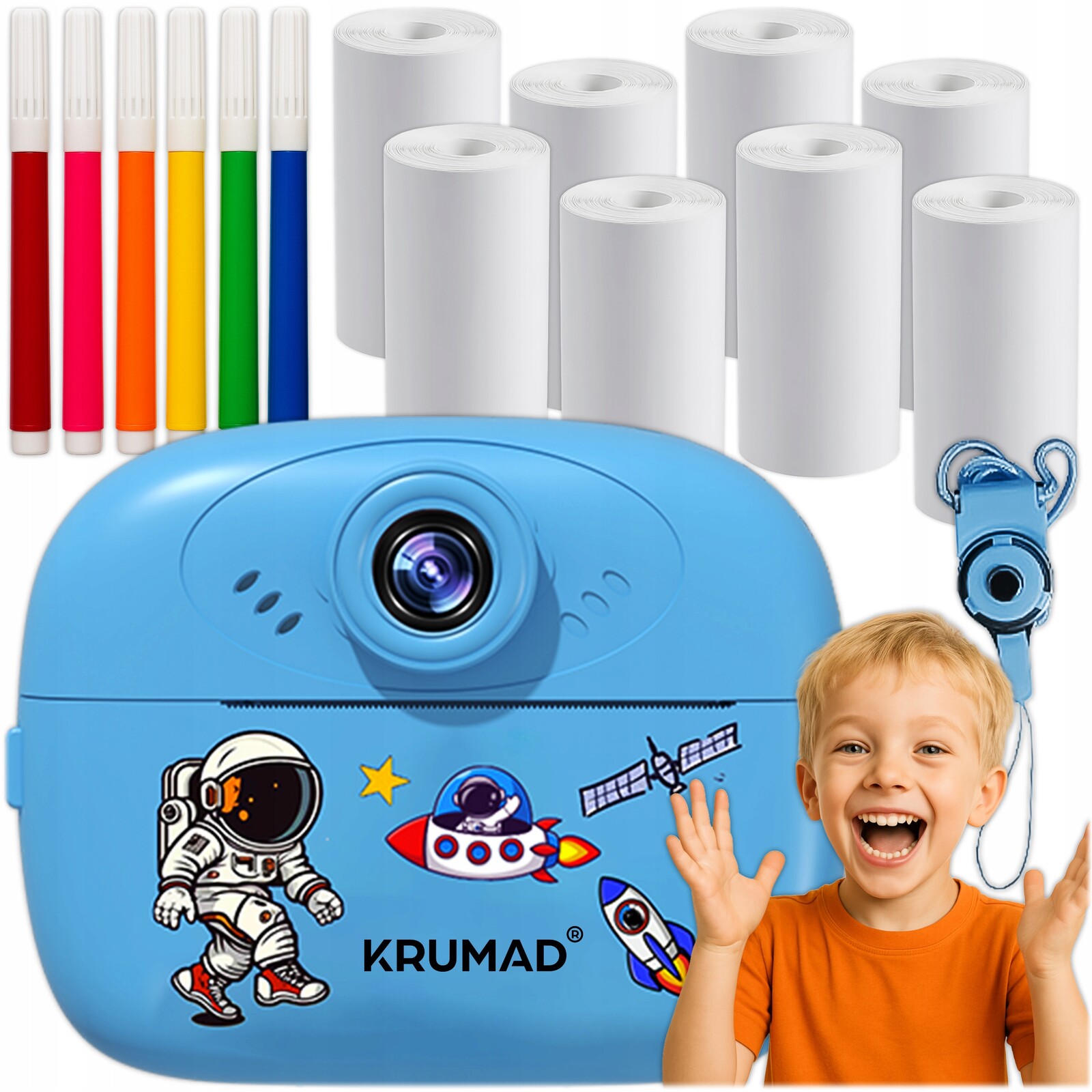 Fotoaparát Pro Děti, Okamžitý Tisk, Termální Tiskárna, 8 Rolí